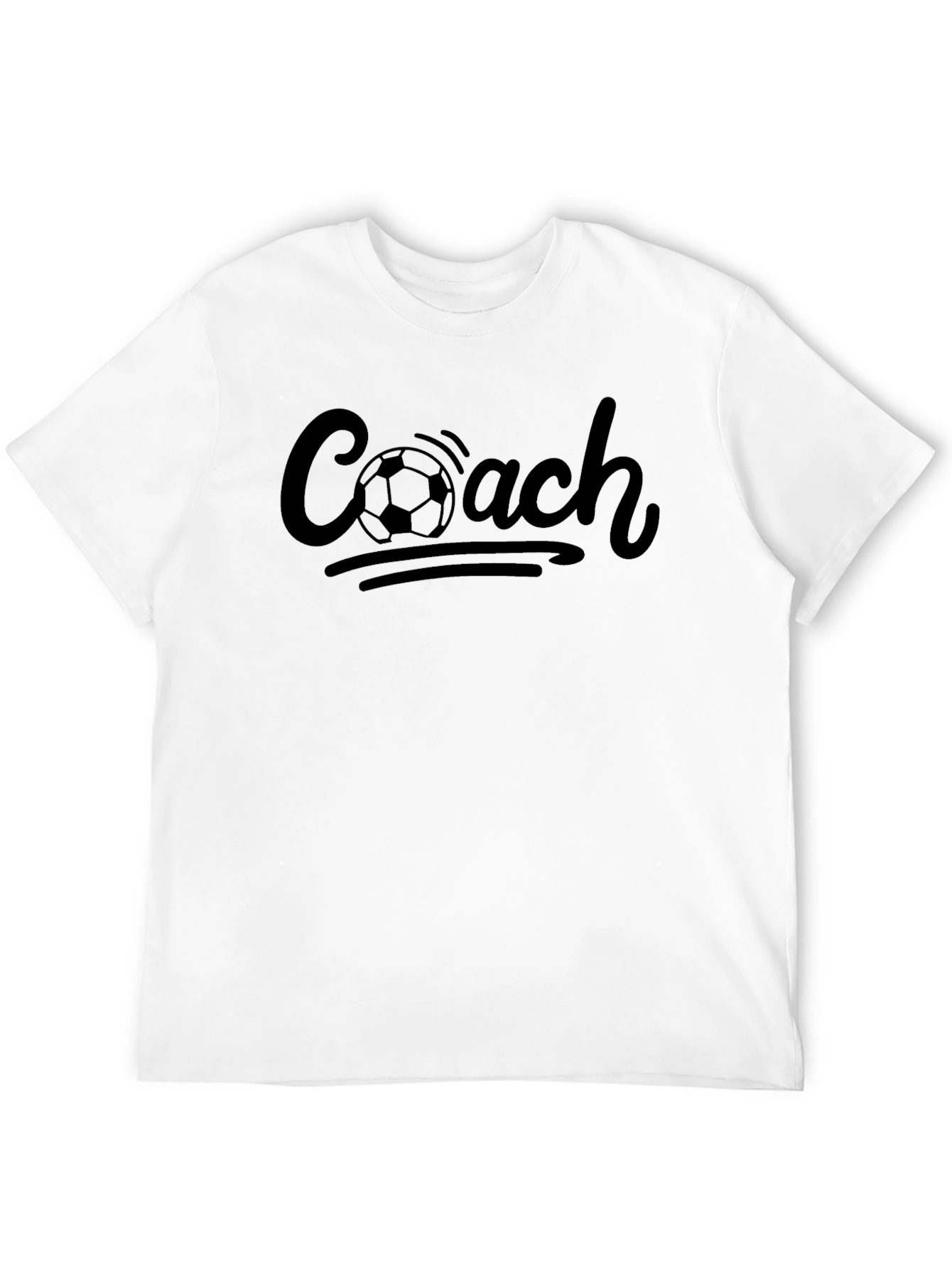Soccer Coach T-Shirt - Black Graphic Tee