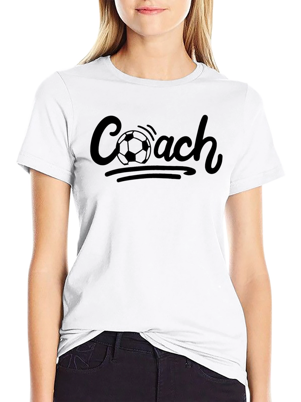 Soccer Coach T-Shirt - Black Graphic Tee
