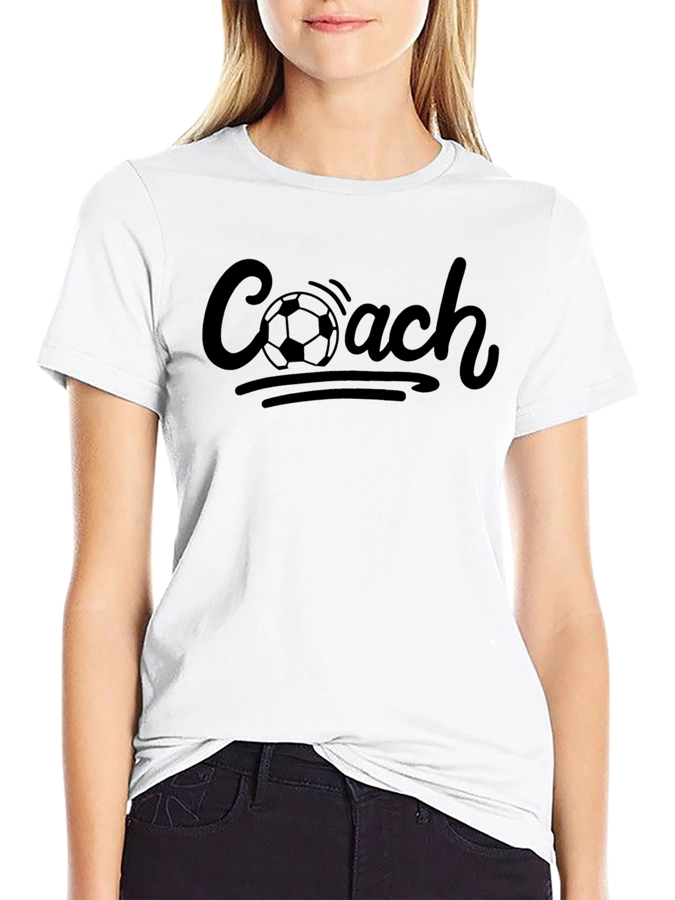 Soccer Coach T-Shirt - Black Graphic Tee