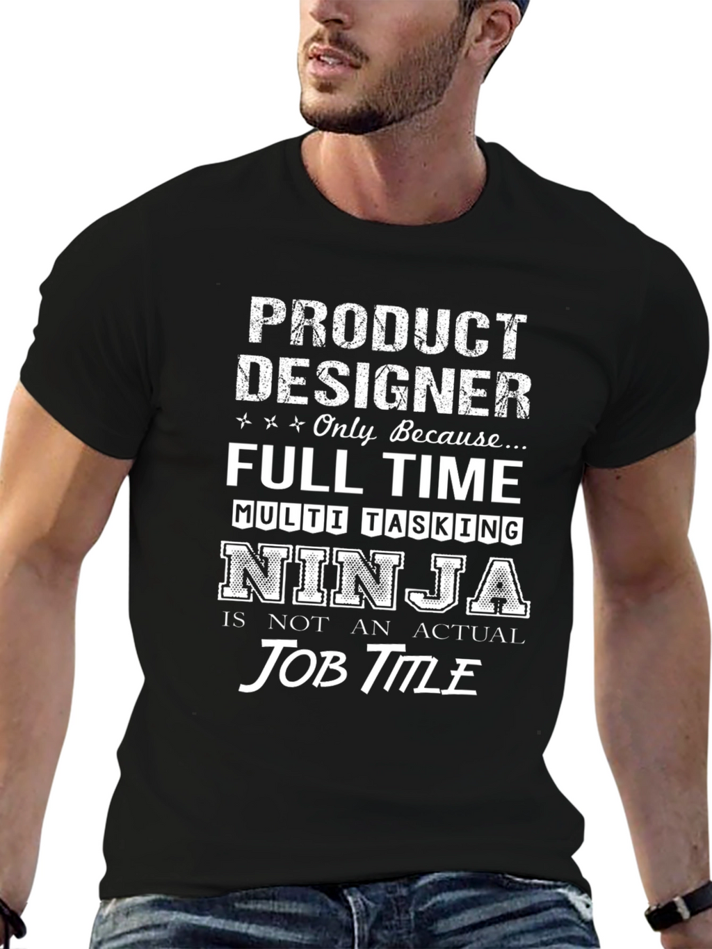 Product Designer Ninja Black T-Shirt