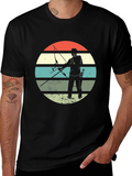 Archery Silhouette Retro Style T-Shirt