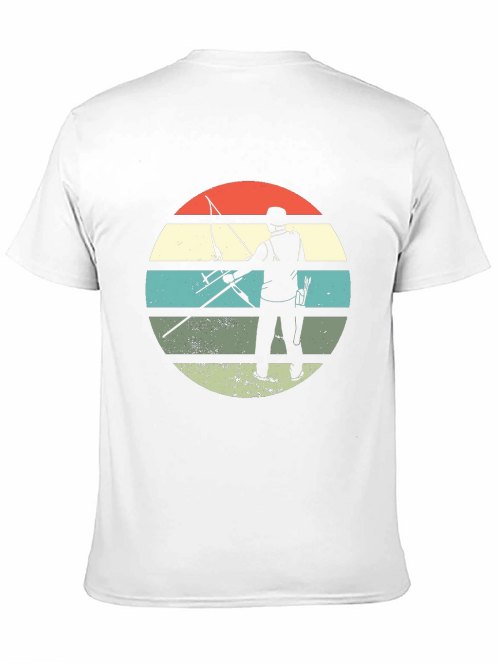 Archery Silhouette Retro Style T-Shirt
