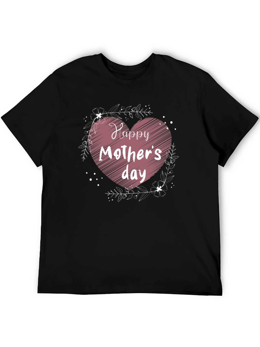 Happy Mothers Day Heart Graphic Tee