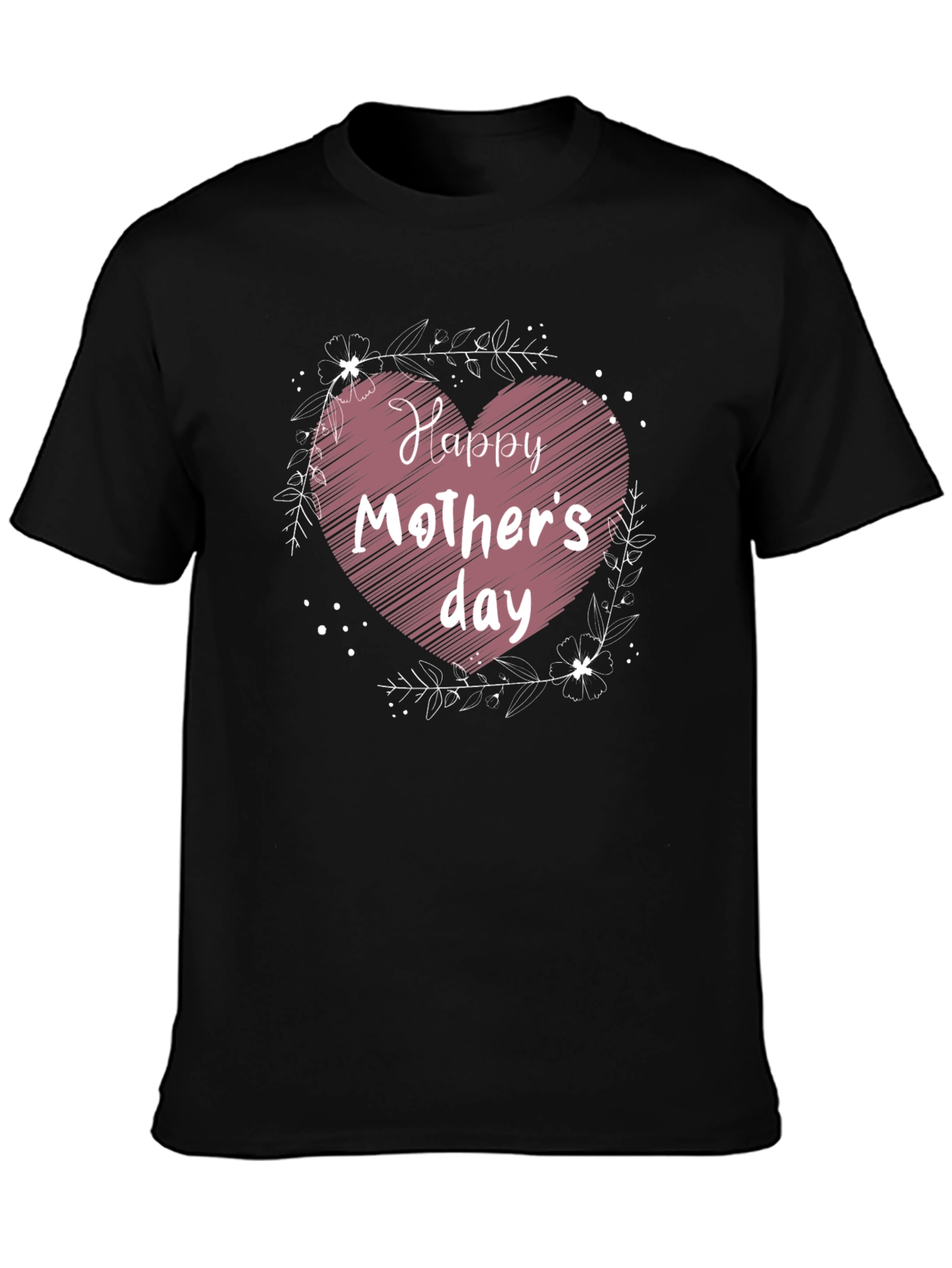 Happy Mothers Day Heart Graphic Tee