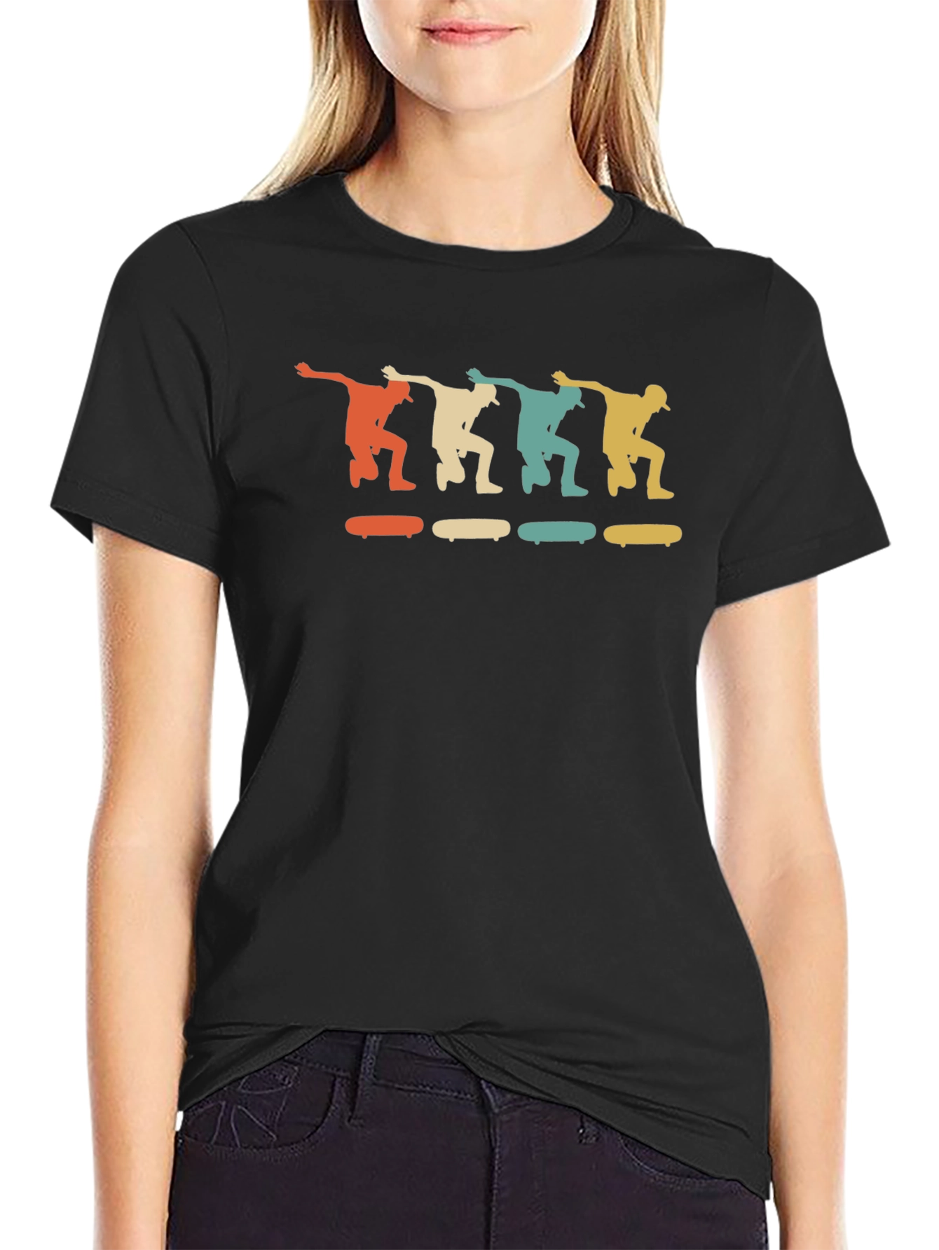Retro Skateboarder T-Shirt - Vintage Style Skate Tee