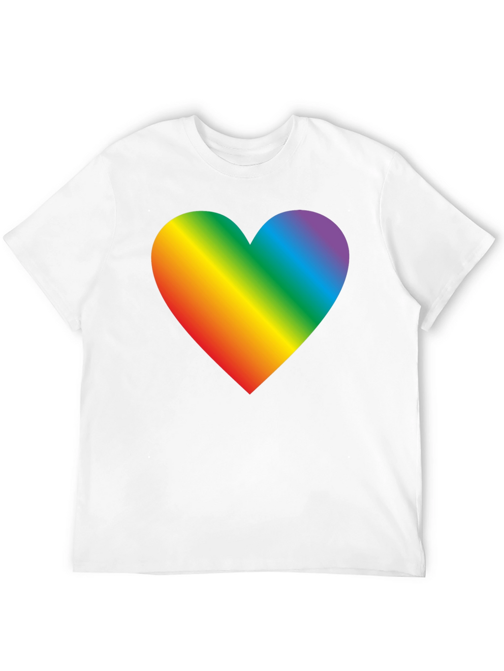 Rainbow Heart Graphic Tee - Pride & Love