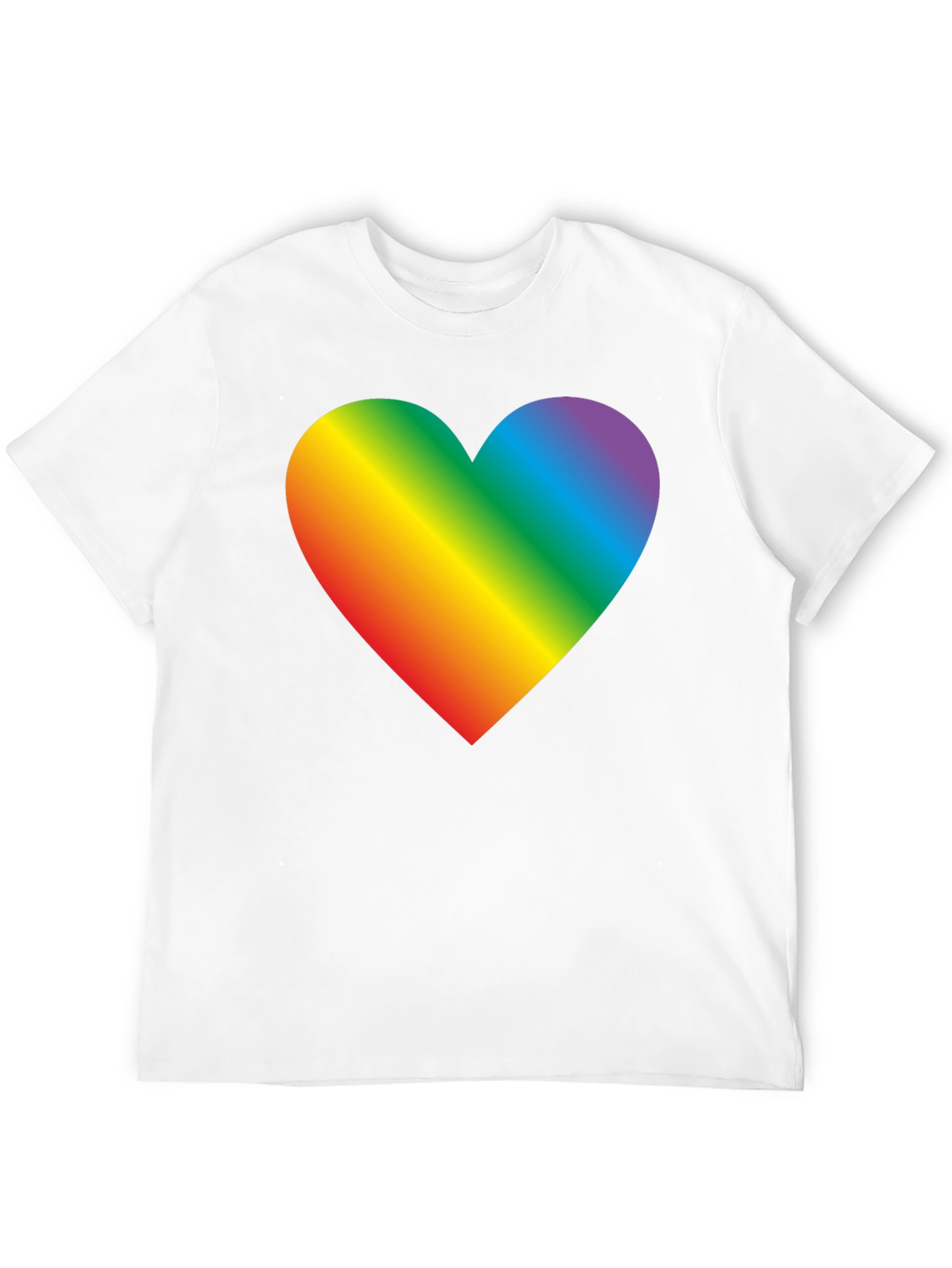 Rainbow Heart Graphic Tee - Pride & Love
