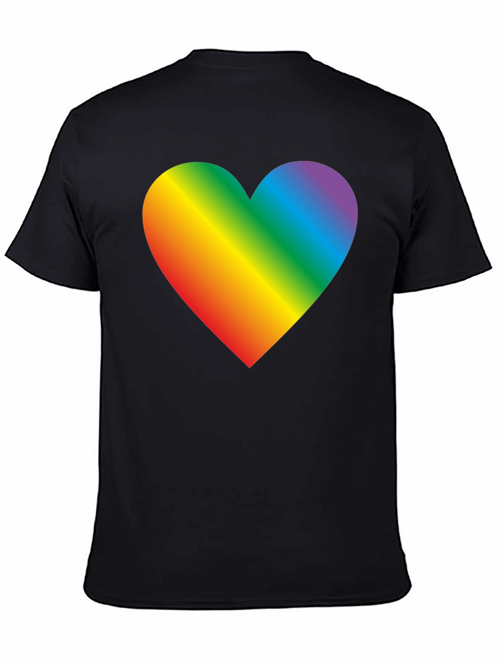 Rainbow Heart Graphic Tee - Pride & Love