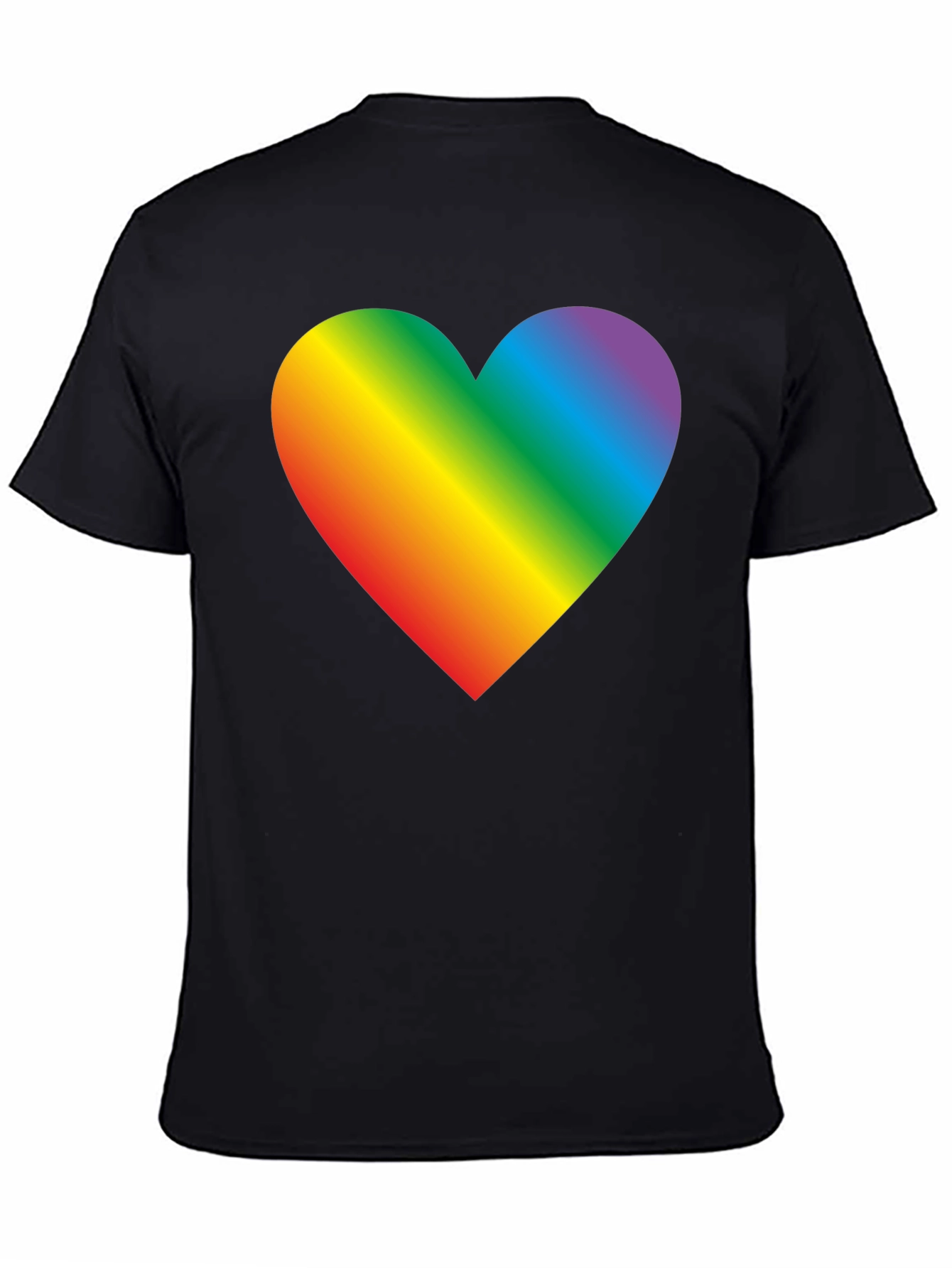 Rainbow Heart Graphic Tee - Pride & Love