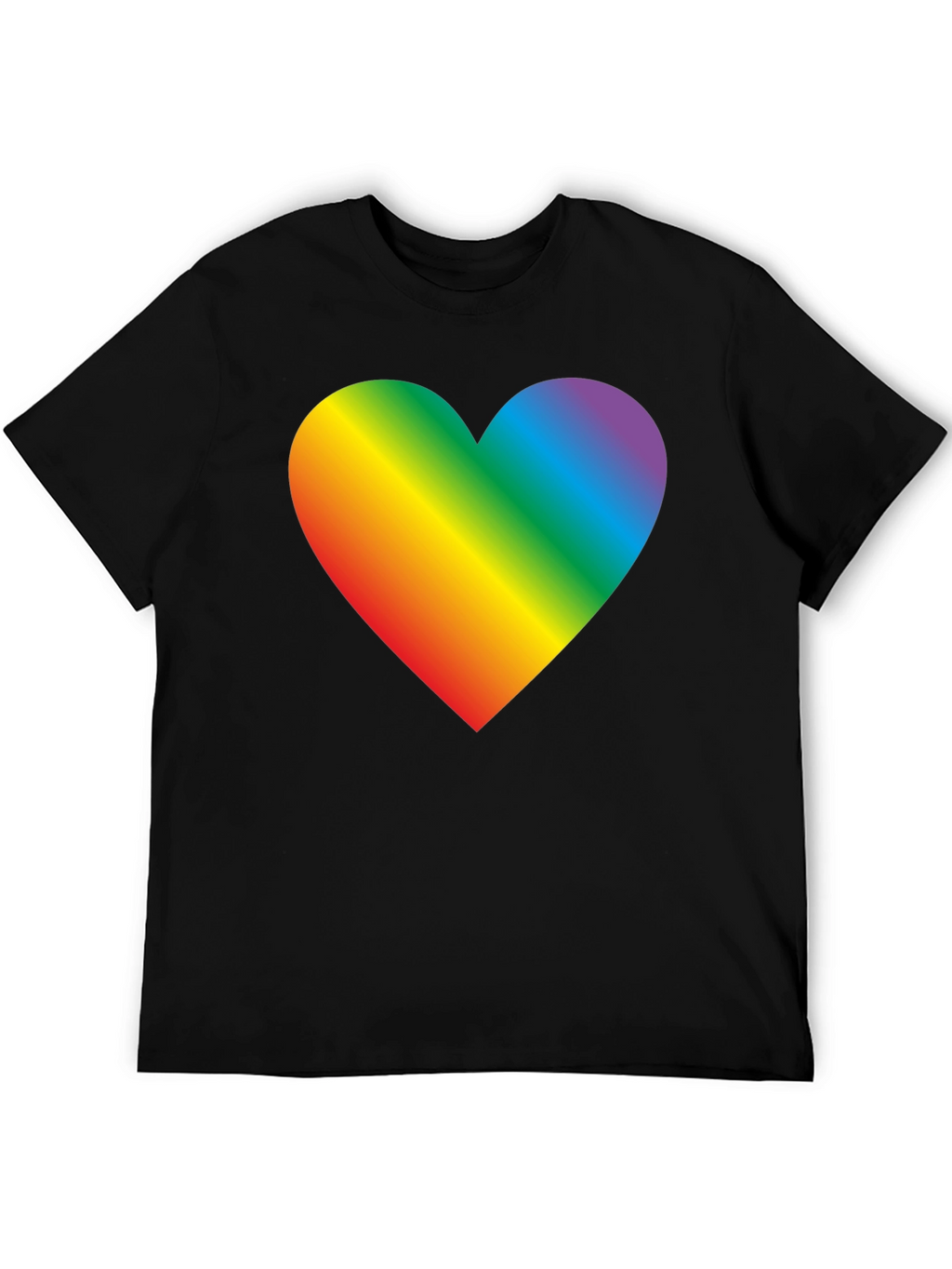 Rainbow Heart Graphic Tee - Pride & Love