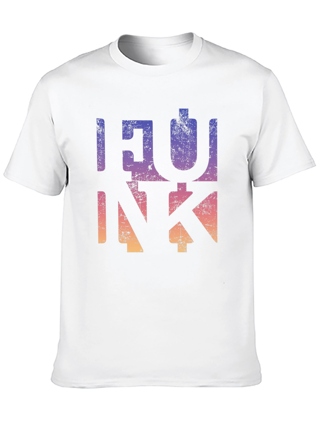 Funky Gradient Graphic T-Shirt