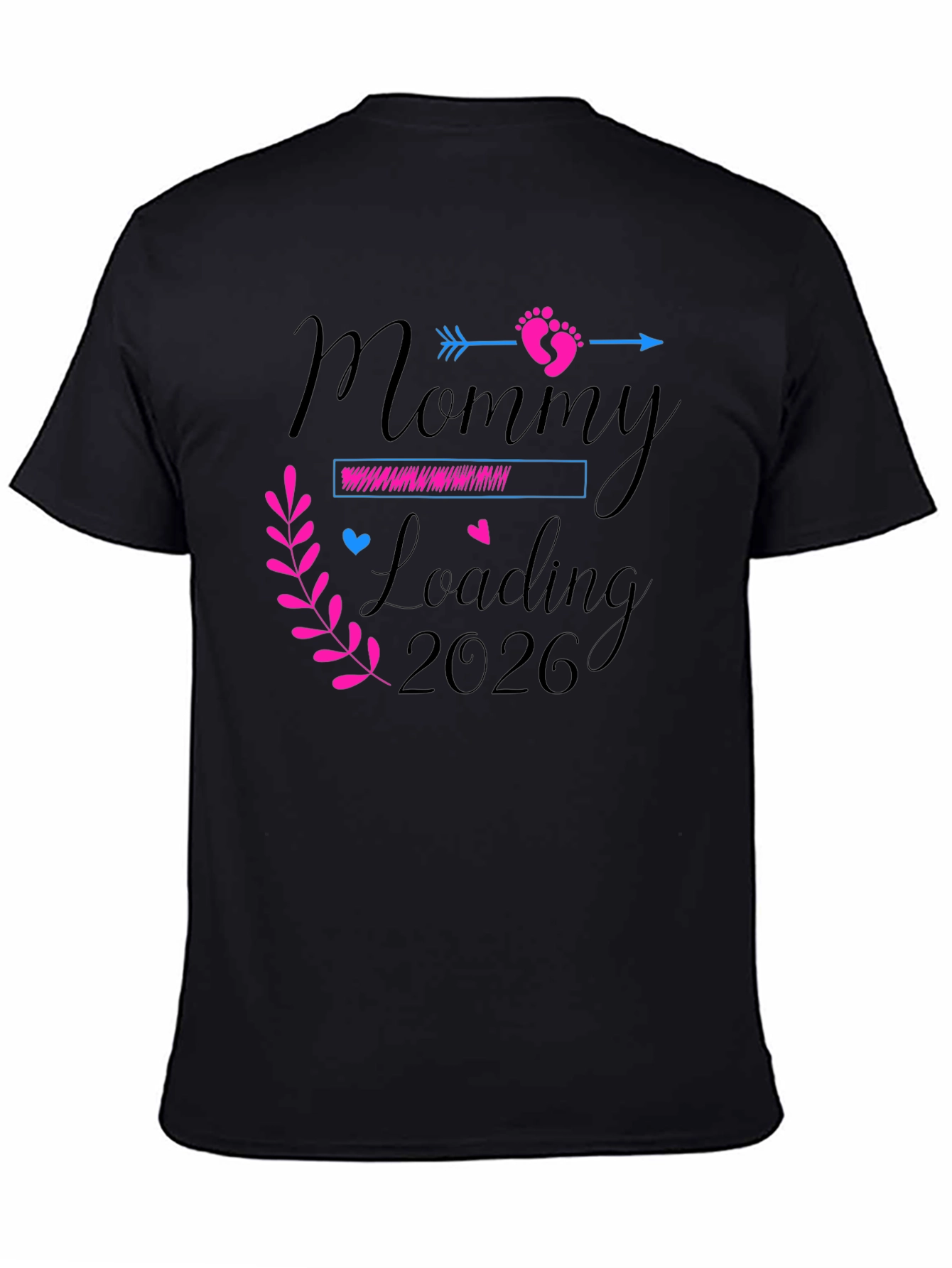 Mommy Loading 2026 T-Shirt - Pregnancy Announcement Tee