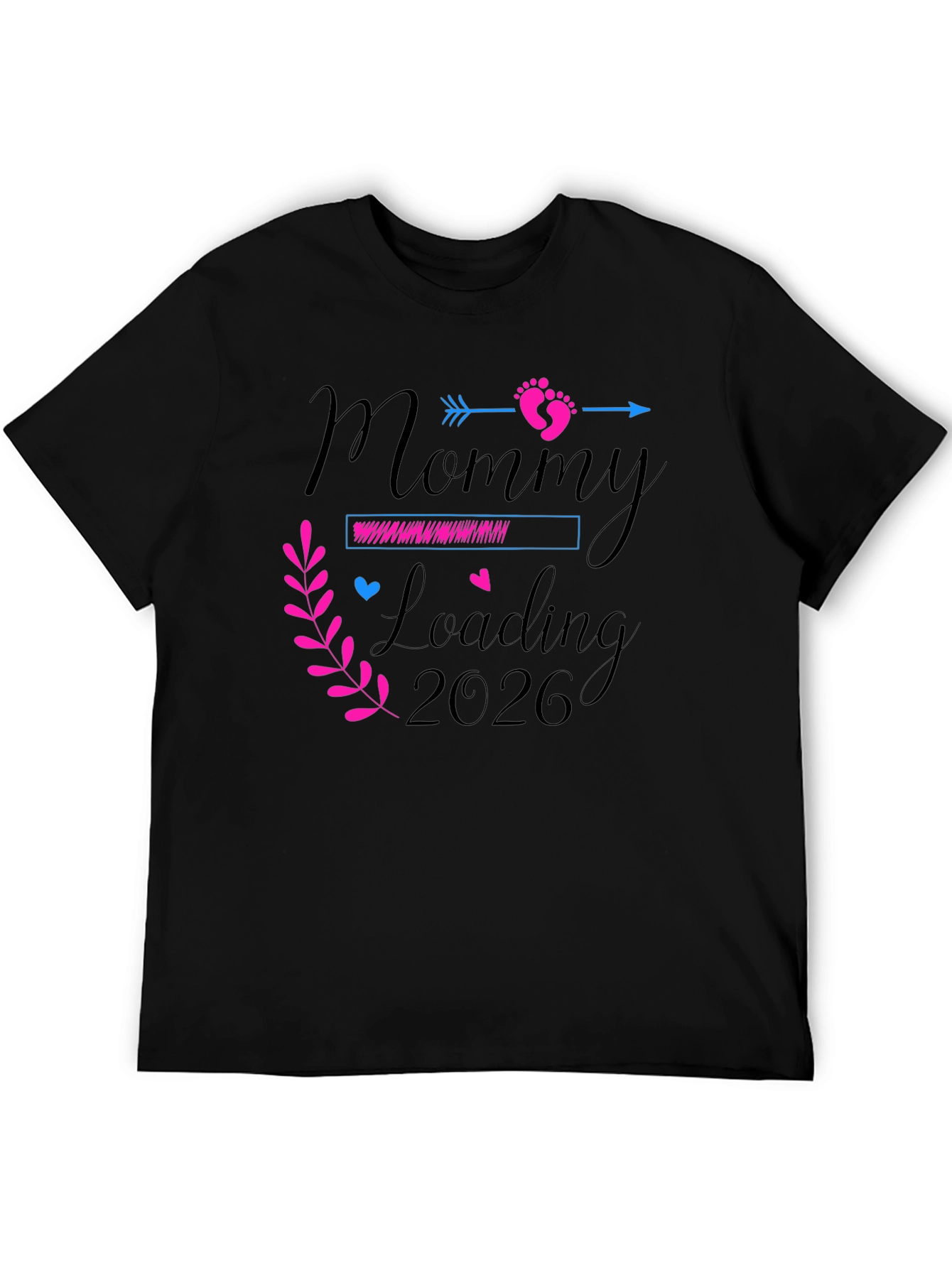 Mommy Loading 2026 T-Shirt - Pregnancy Announcement Tee