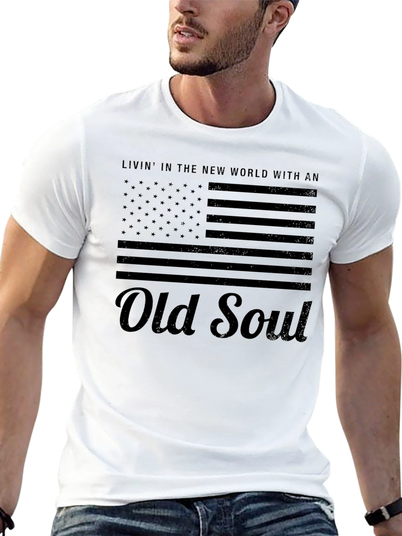 Old Soul Flag Graphic Tee