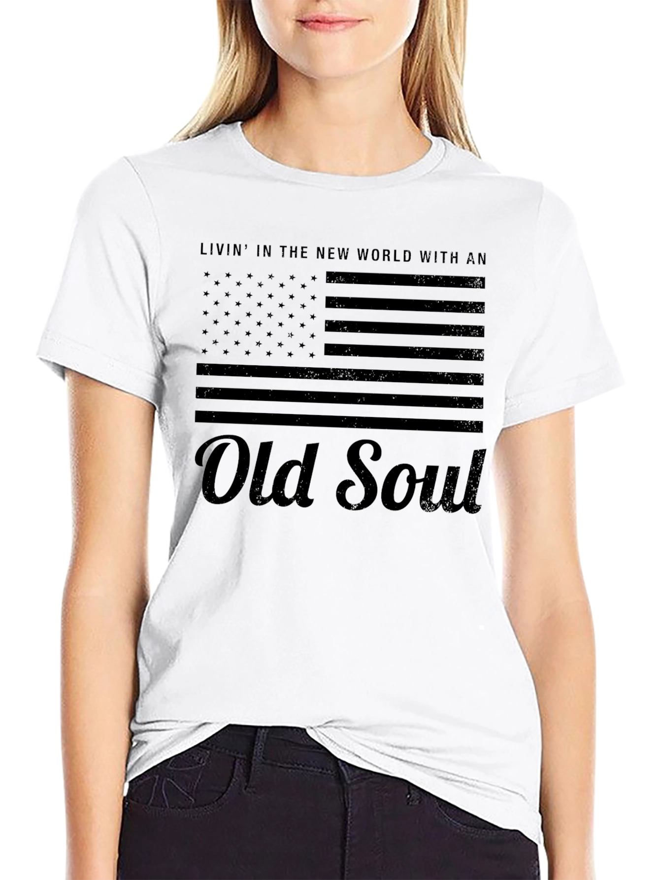 Old Soul Flag Graphic Tee