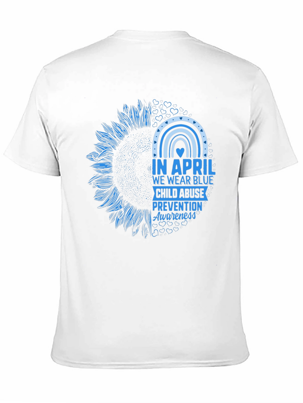 April Wear Blue Child Abuse Awareness Sunflower T-Shirt