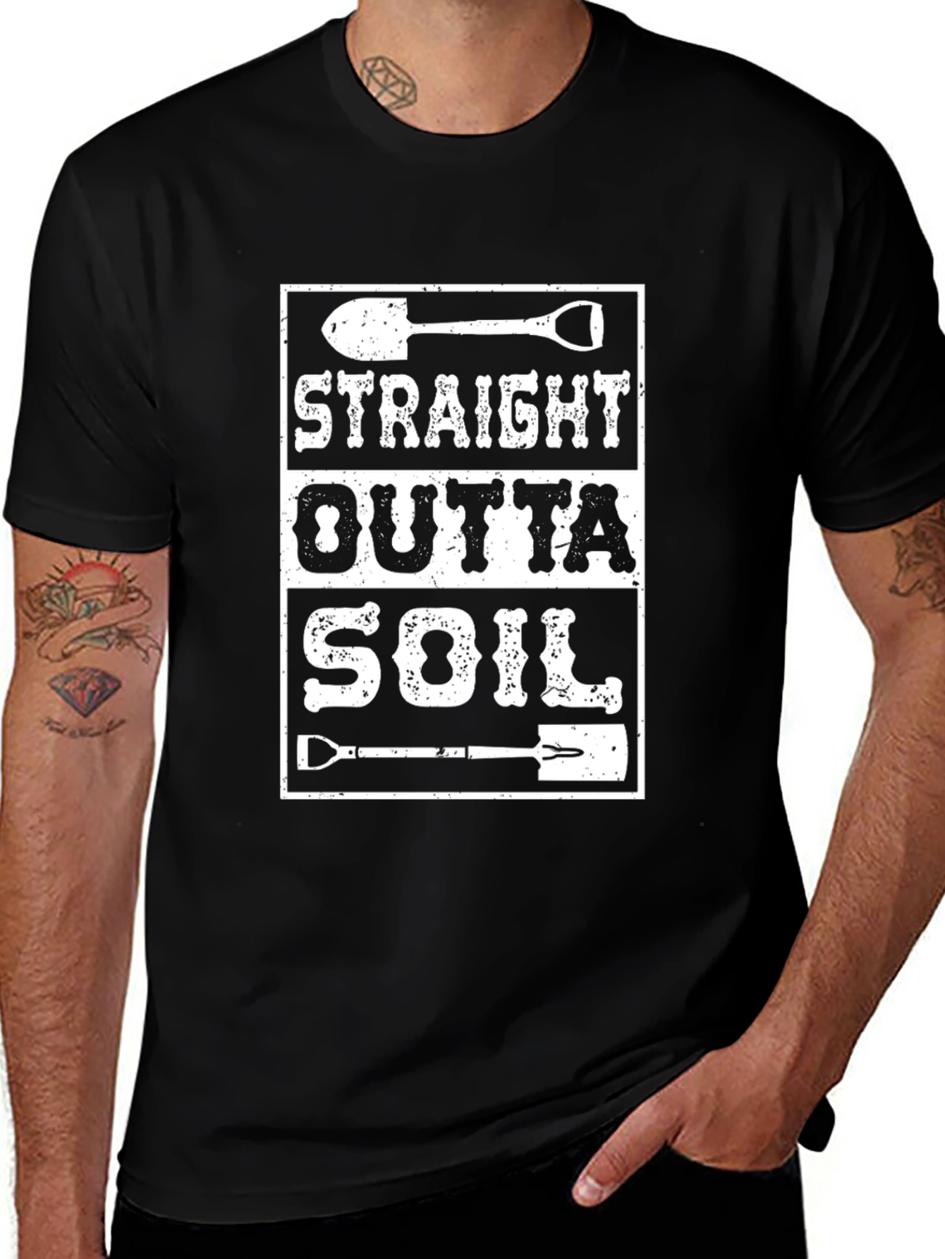 Straight Outta Soil T-Shirt - Gardening Gift