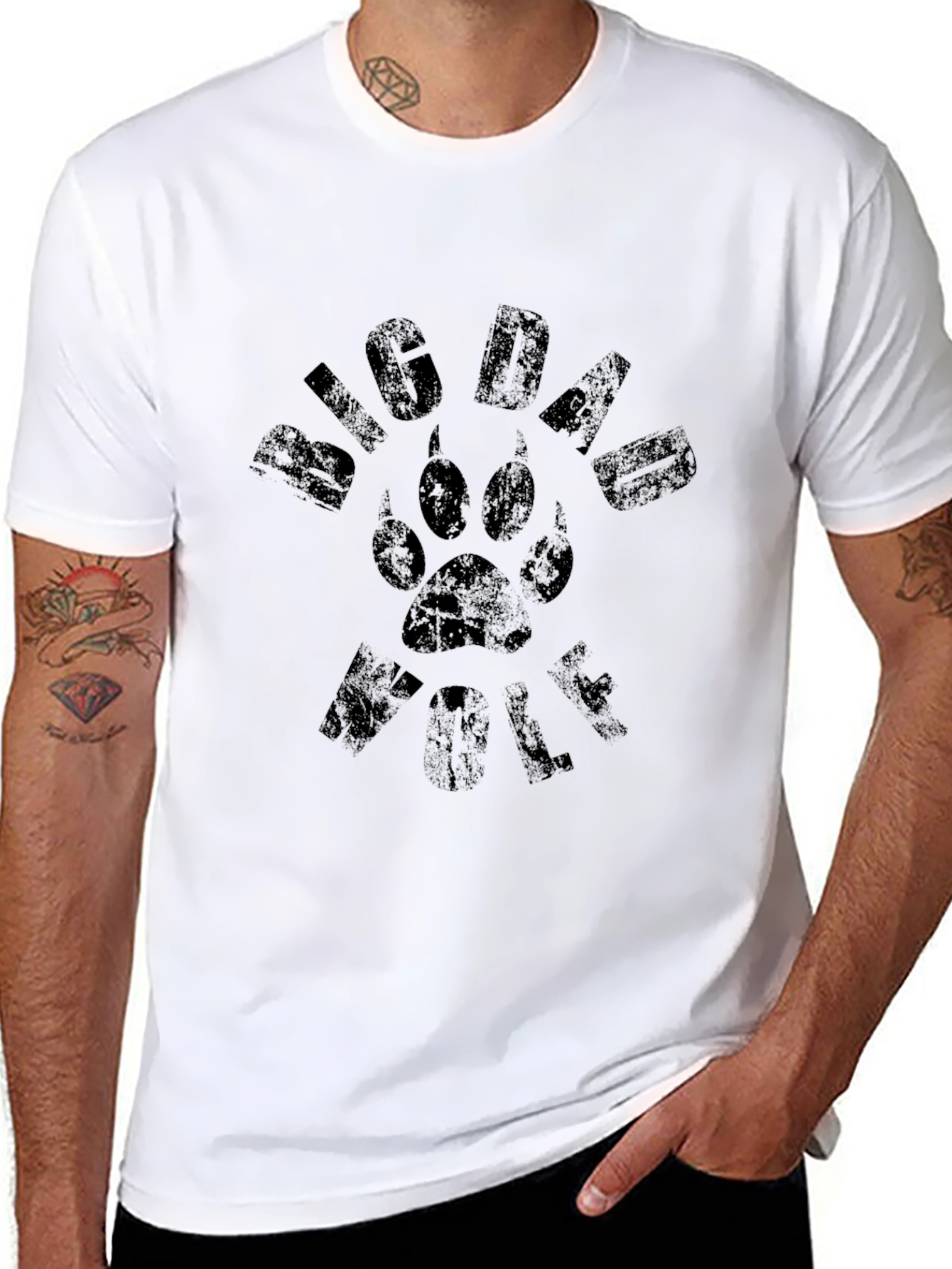 Big Dawg Wolf Black T-Shirt