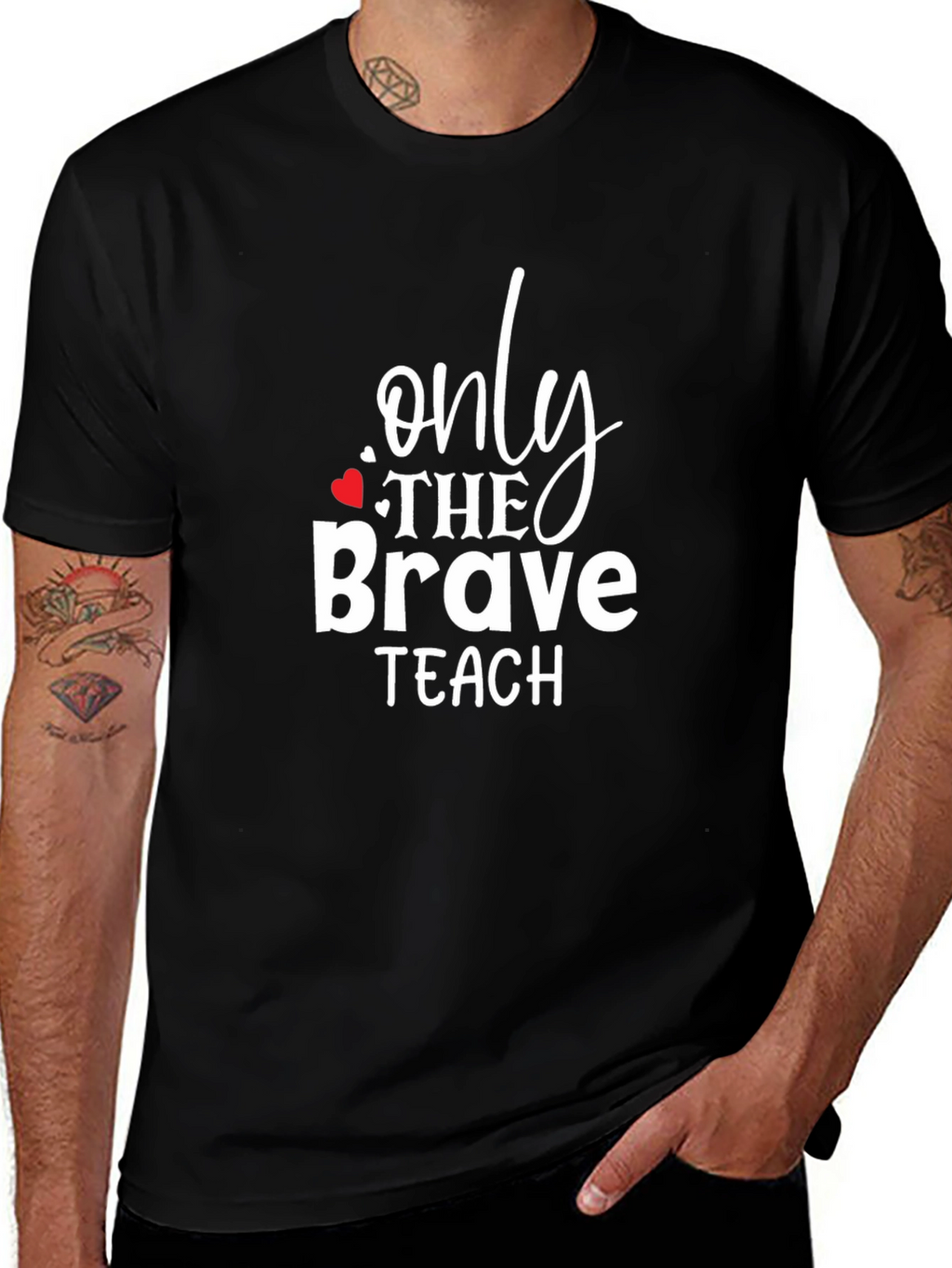 Only The Brave Teach Graphic Tee