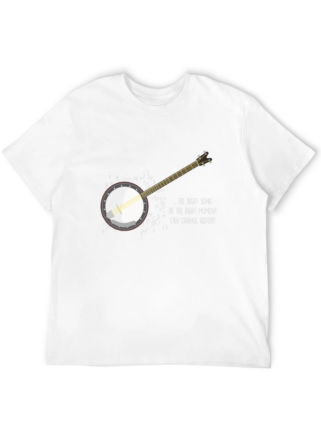 Musical Banjo Graphic Tee - The Right Song Can Change History