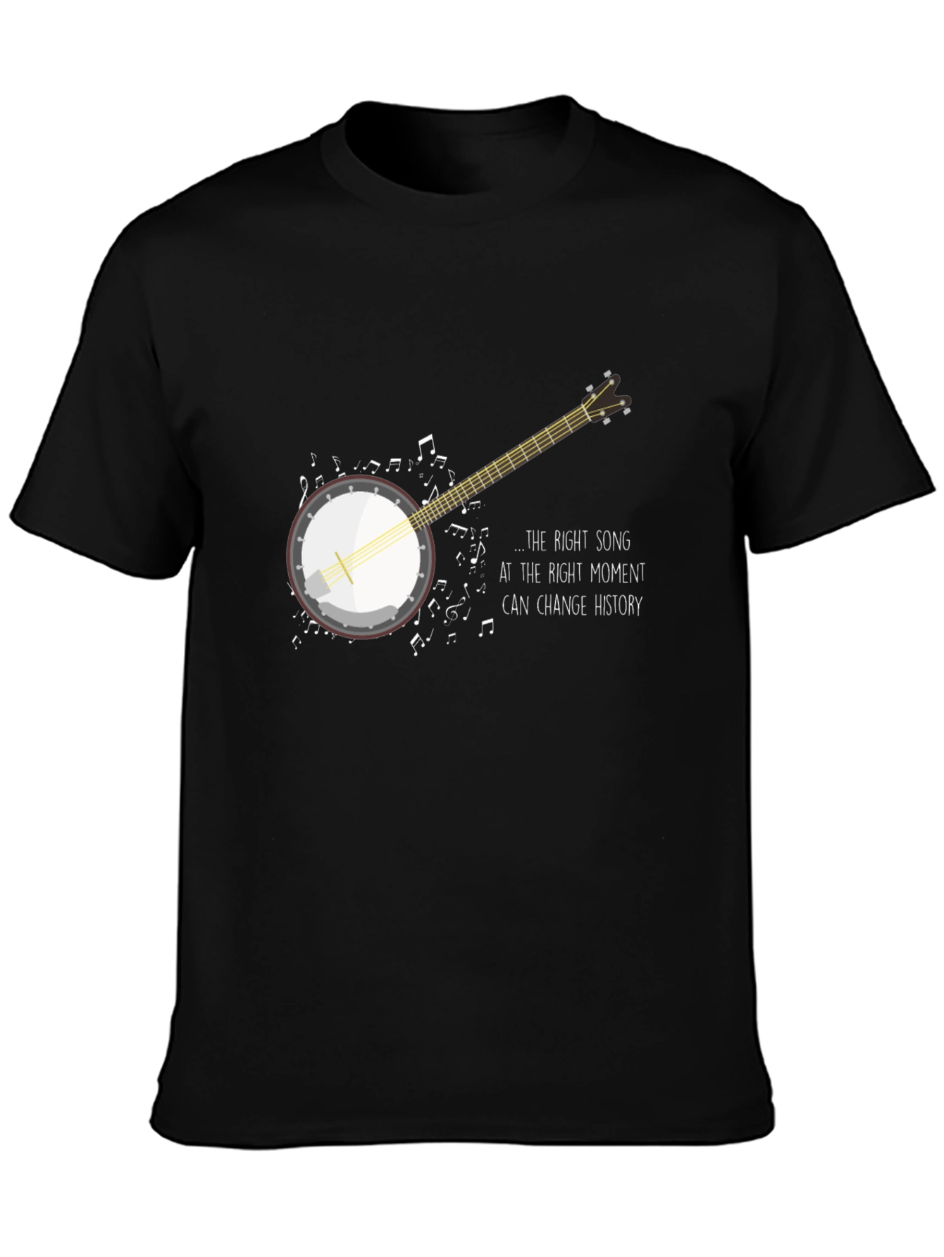 Musical Banjo Graphic Tee - The Right Song Can Change History