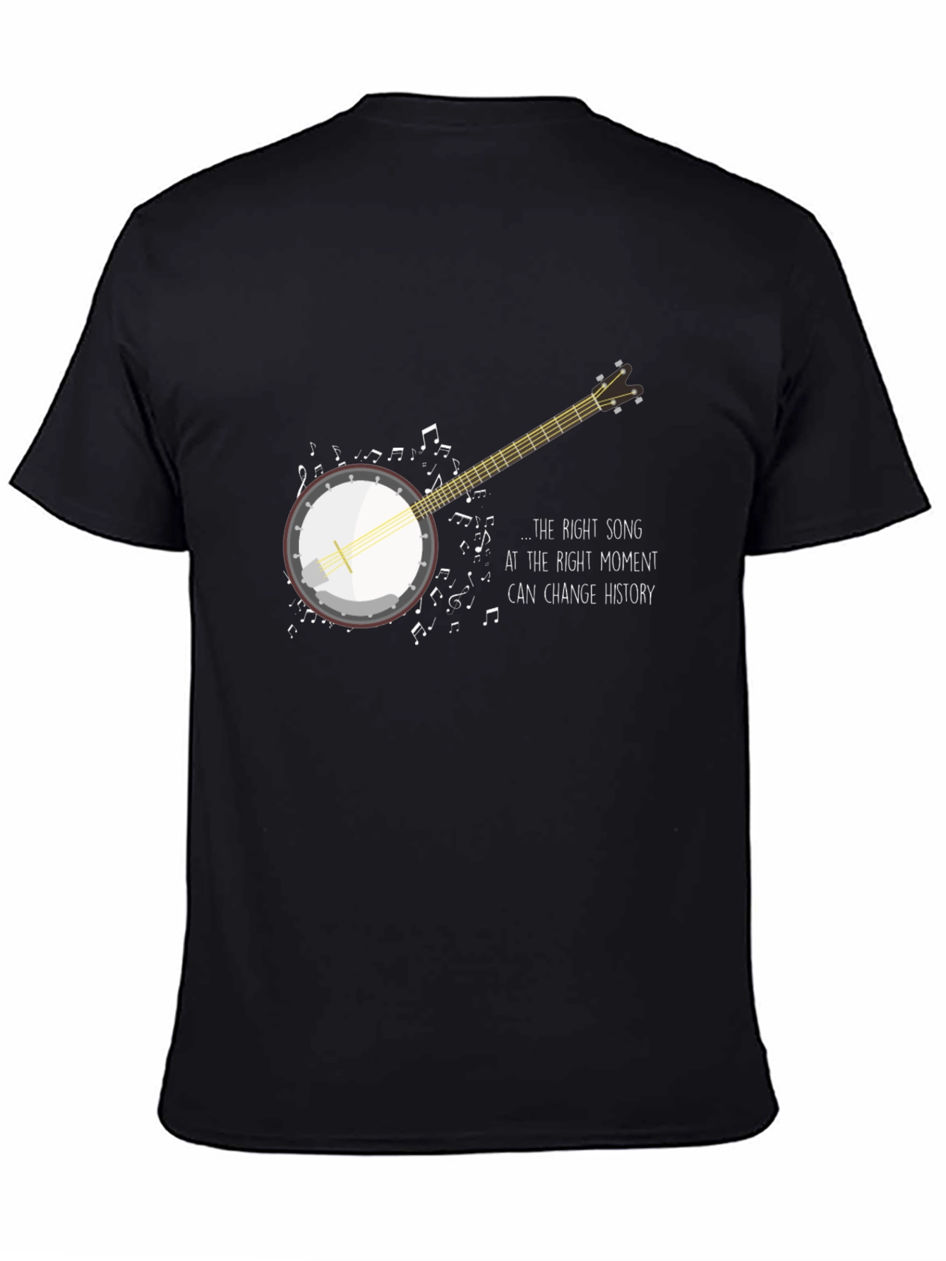 Musical Banjo Graphic Tee - The Right Song Can Change History
