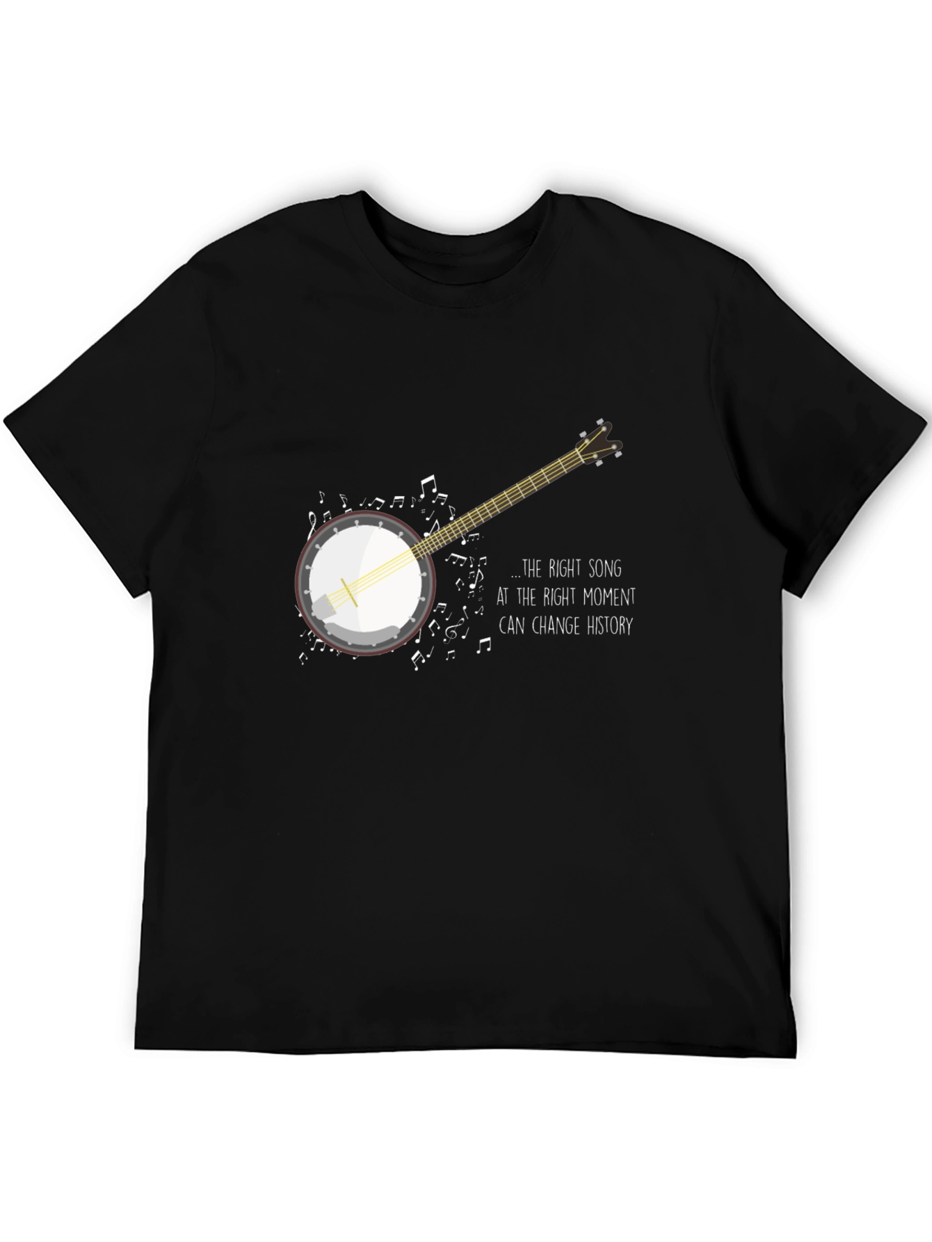 Musical Banjo Graphic Tee - The Right Song Can Change History