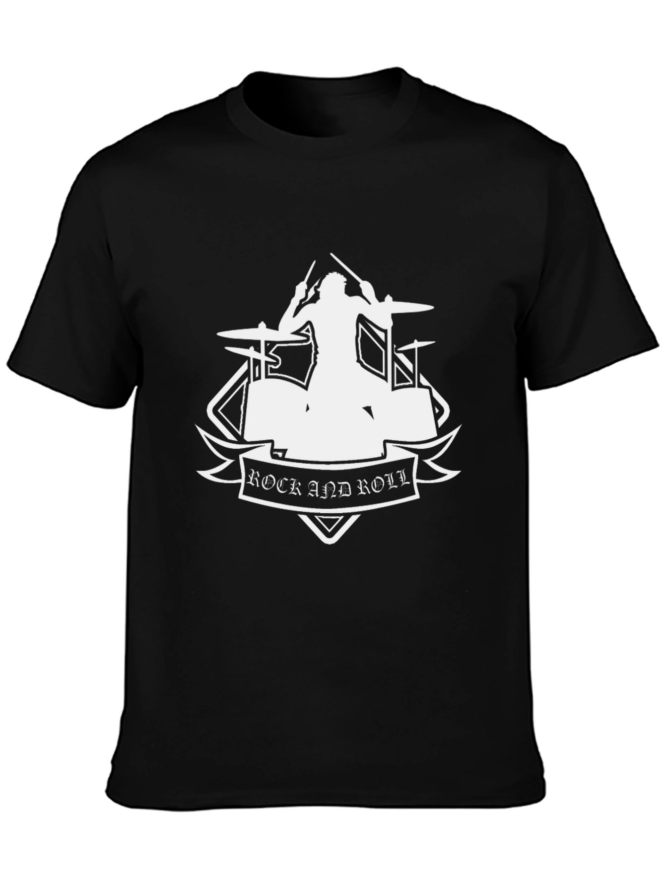 Rock and Roll Drummer Graphic T-Shirt