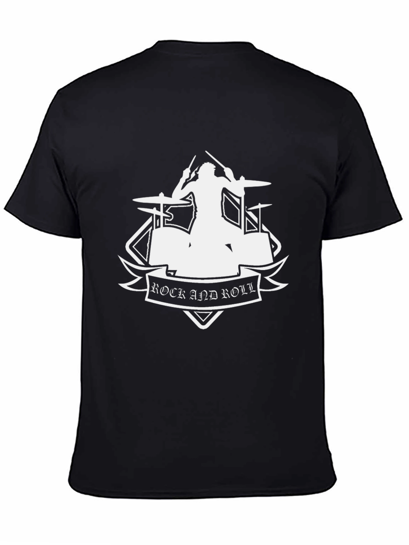 Rock and Roll Drummer Graphic T-Shirt
