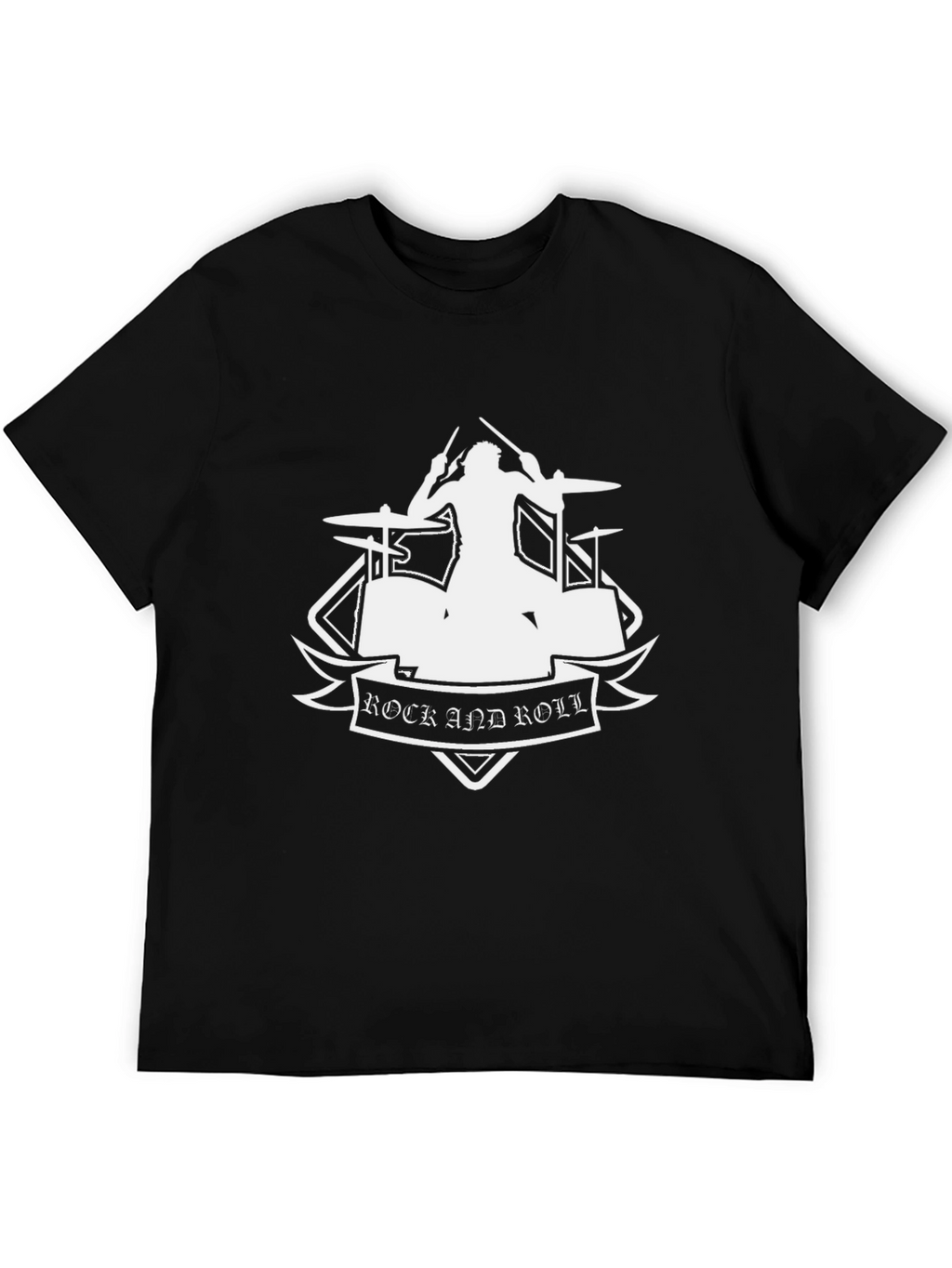 Rock and Roll Drummer Graphic T-Shirt