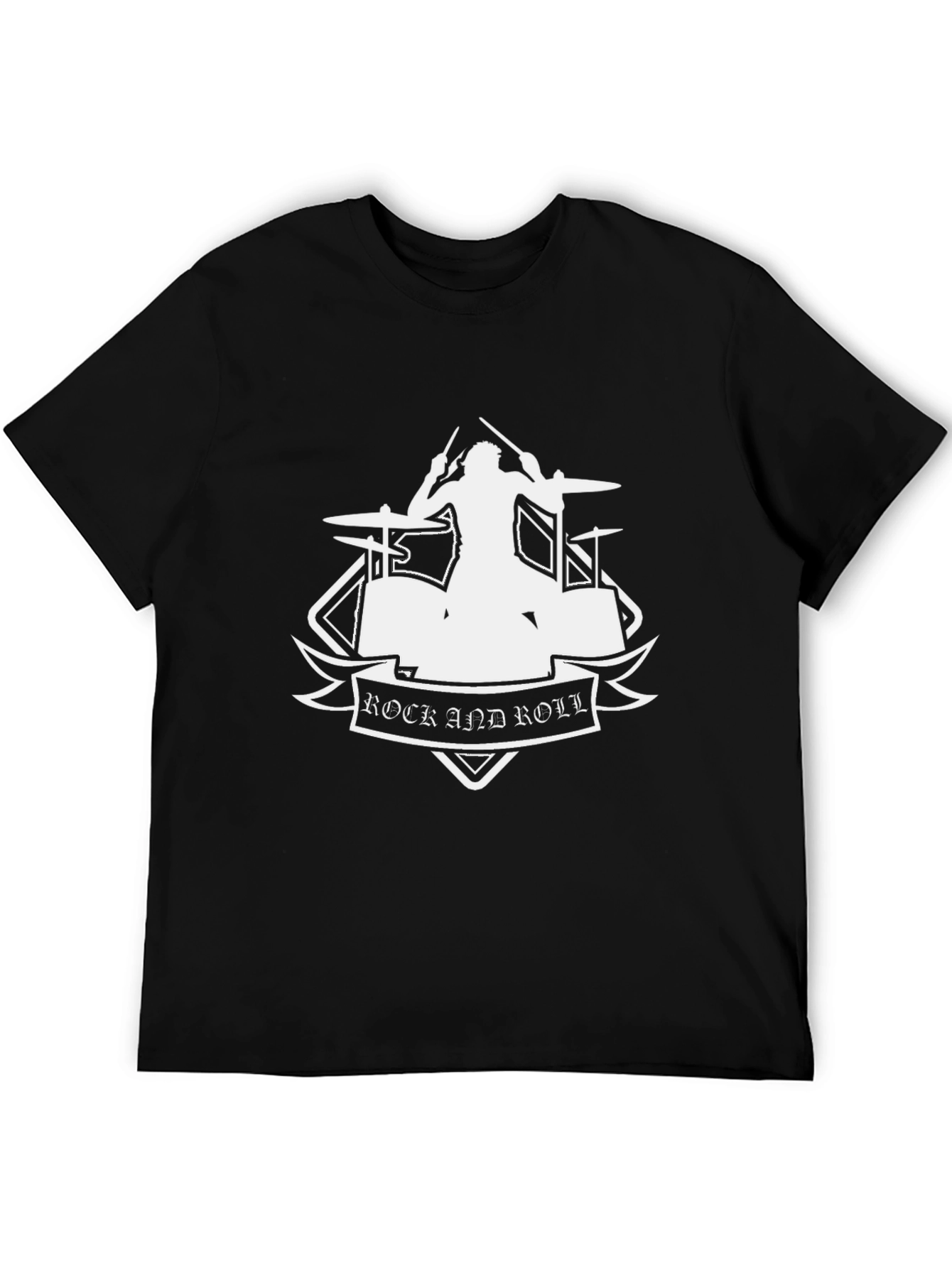 Rock and Roll Drummer Graphic T-Shirt