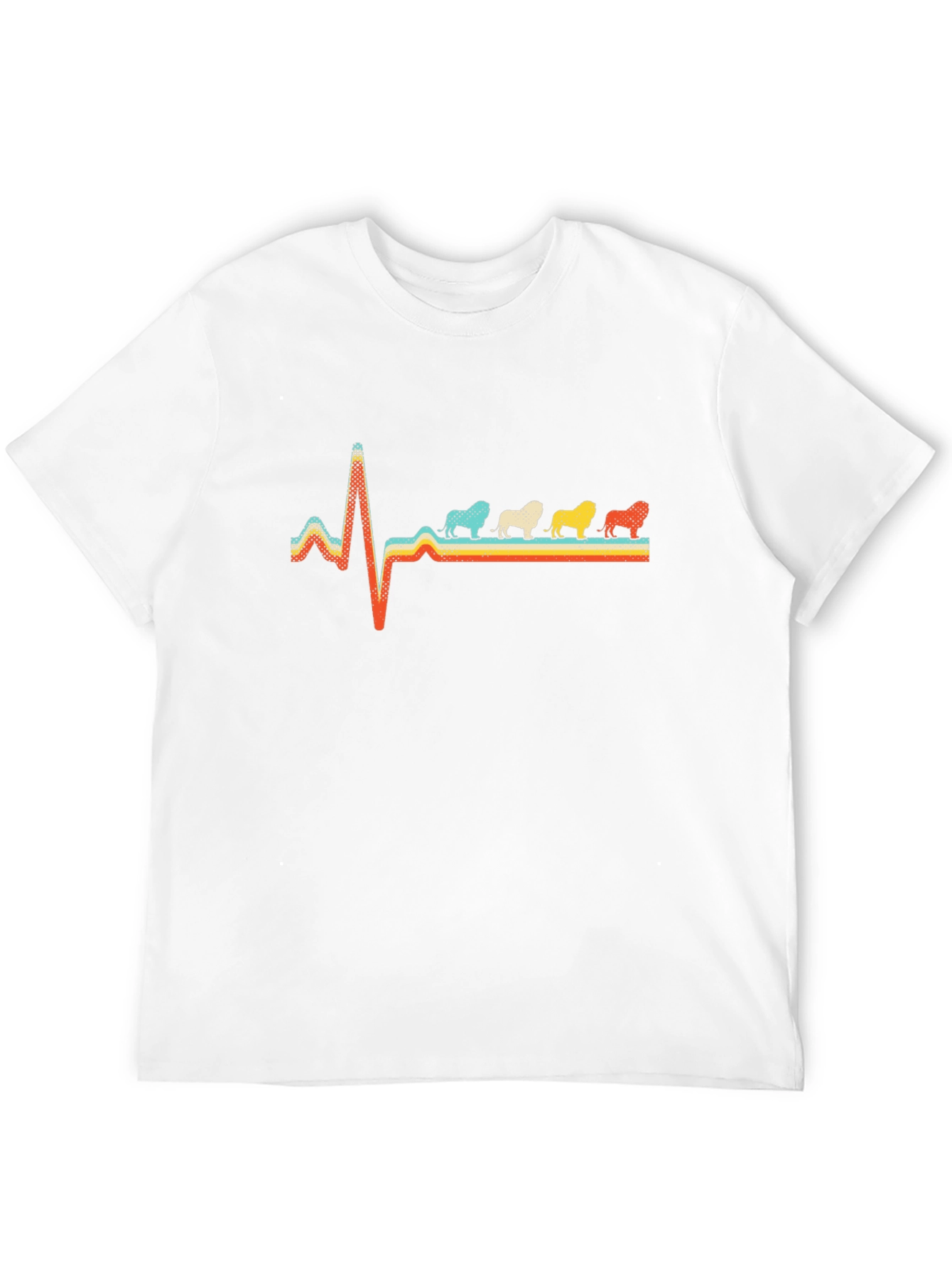 Retro Bulldog Heartbeat Graphic Tee