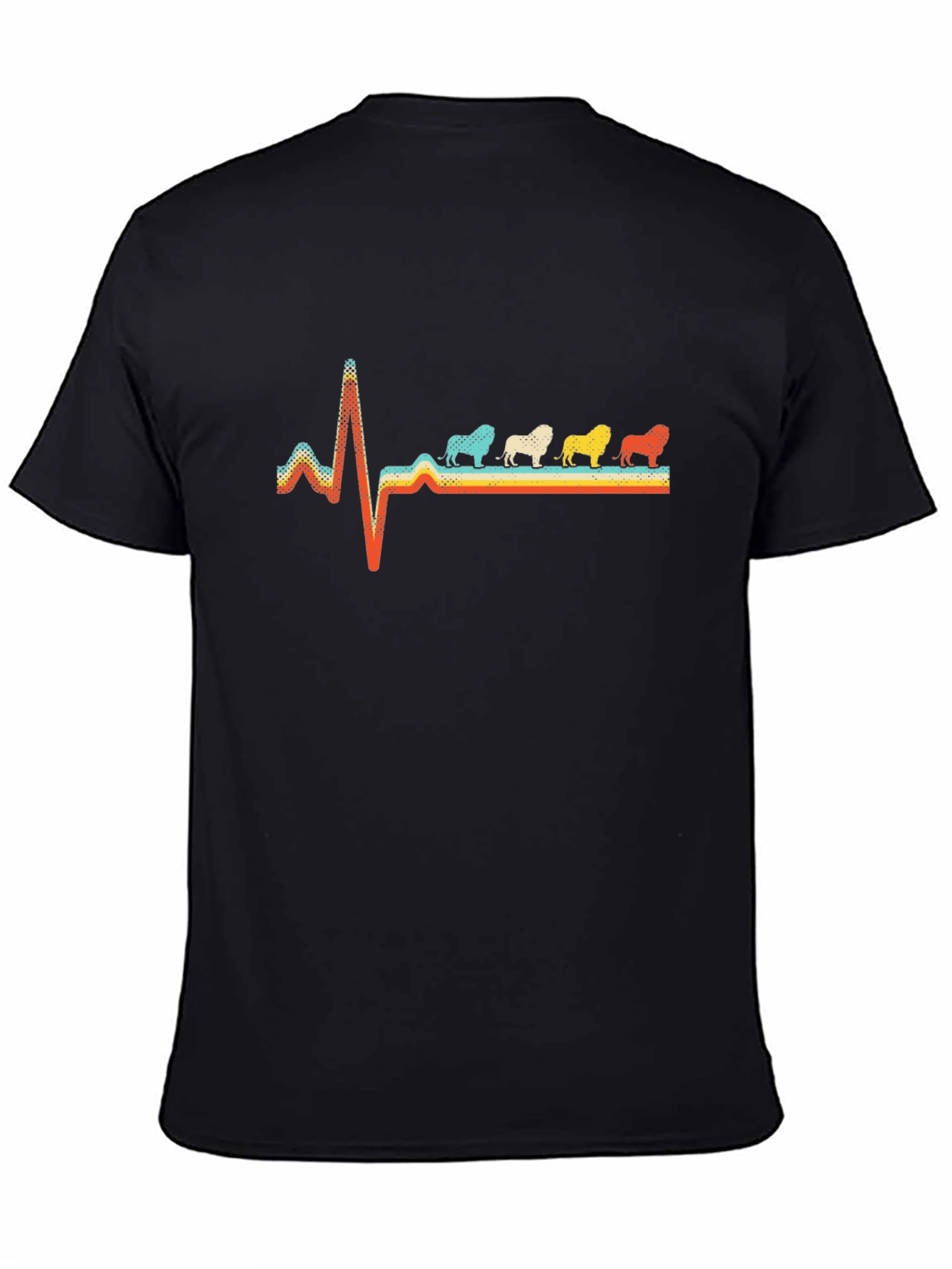 Retro Bulldog Heartbeat Graphic Tee