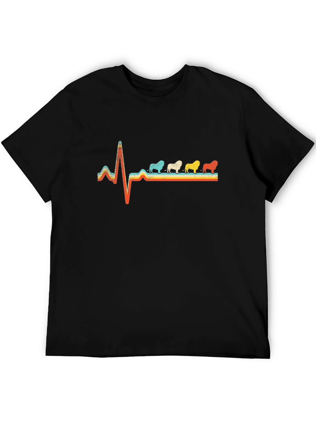 Retro Bulldog Heartbeat Graphic Tee