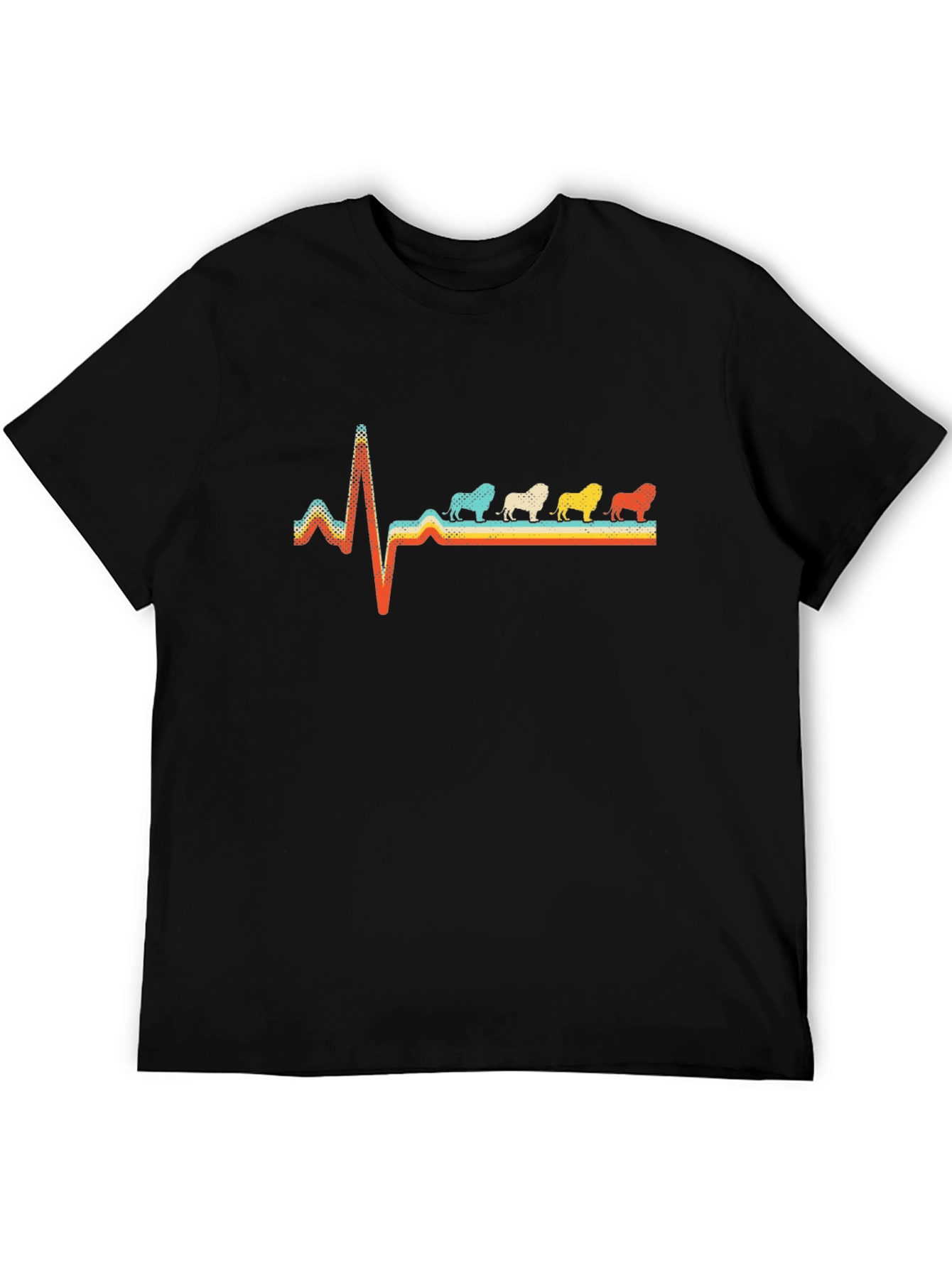 Retro Bulldog Heartbeat Graphic Tee