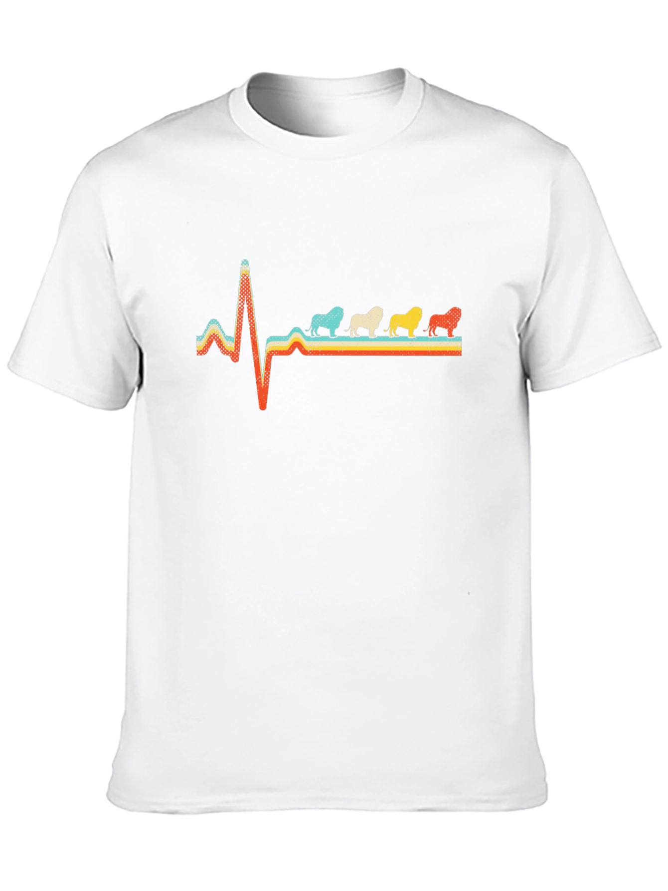 Retro Bulldog Heartbeat Graphic Tee