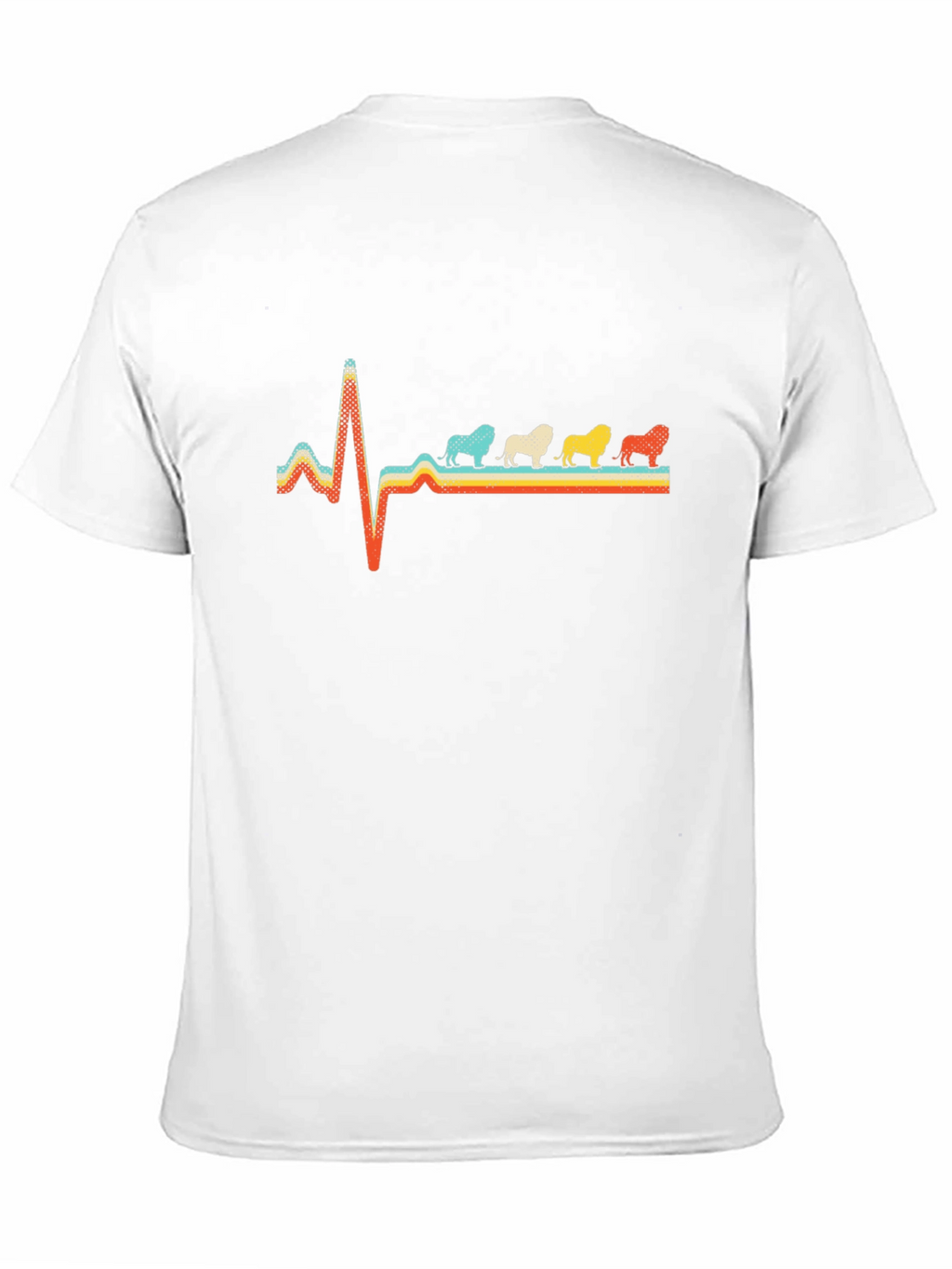 Retro Bulldog Heartbeat Graphic Tee