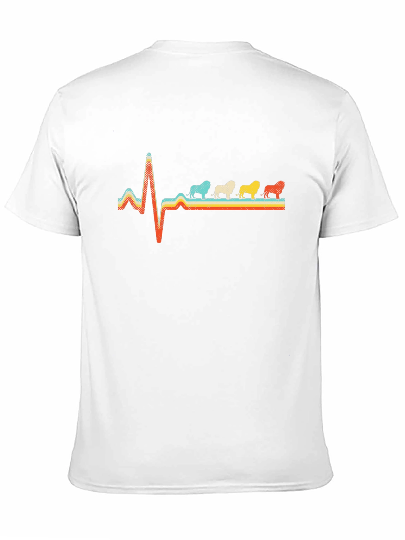 Retro Bulldog Heartbeat Graphic Tee