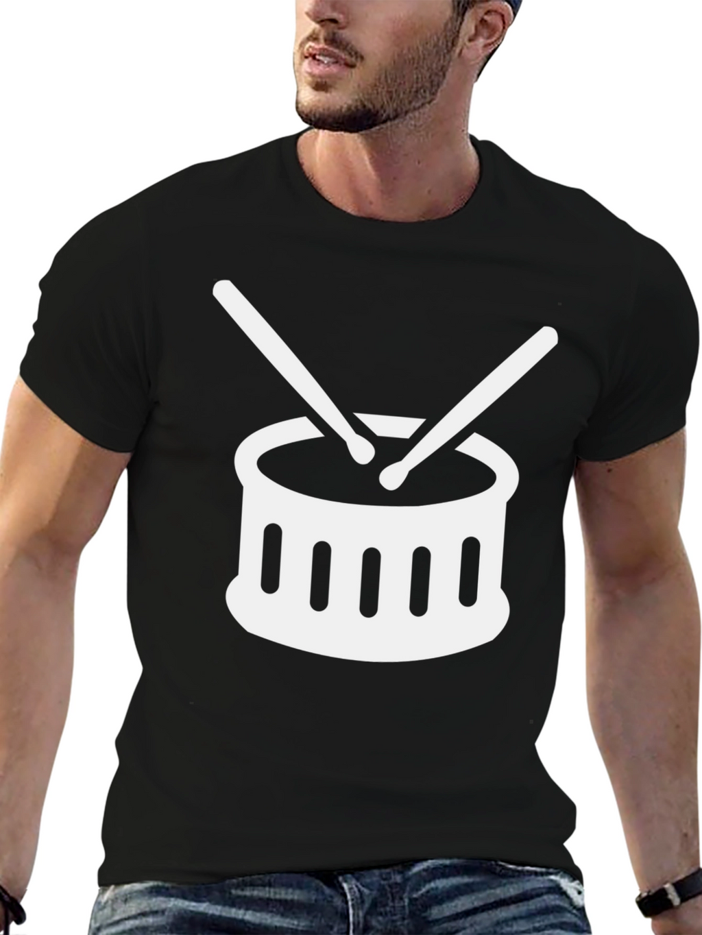 Drum Set Graphic Tee - Musician Shirt