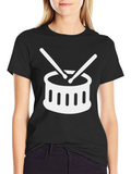 Drum Set Graphic Tee - Musician Shirt