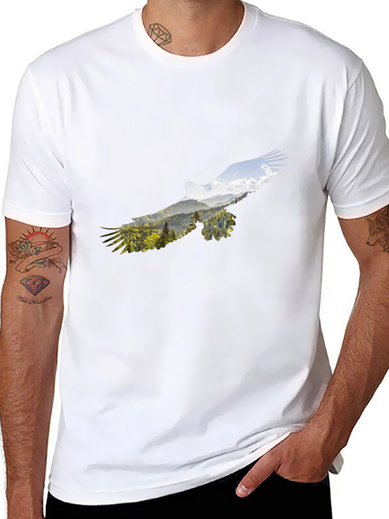 Eagle Mountain Graphic Black T-Shirt