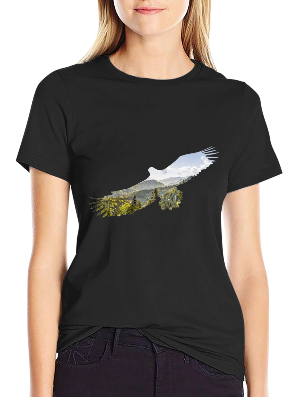 Eagle Mountain Graphic Black T-Shirt