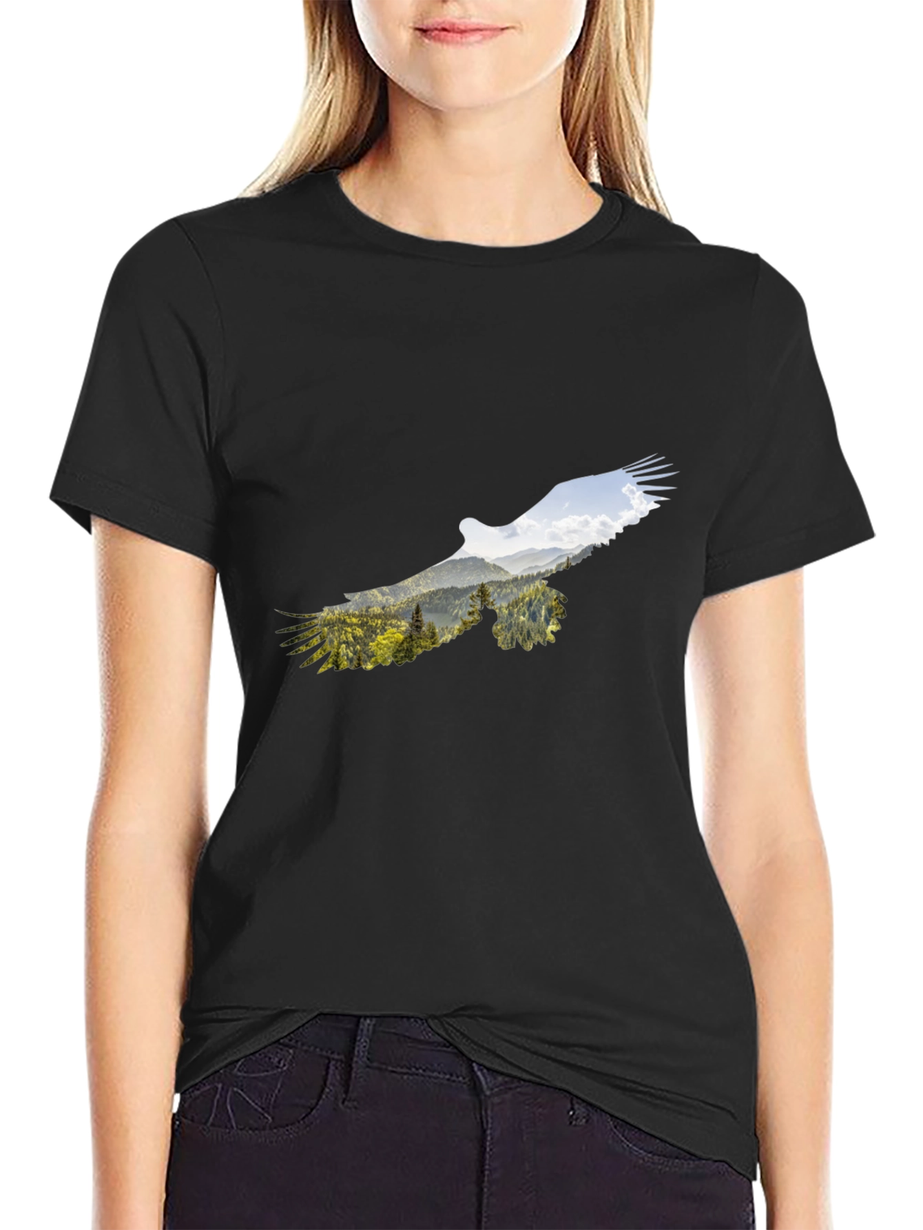 Eagle Mountain Graphic Black T-Shirt