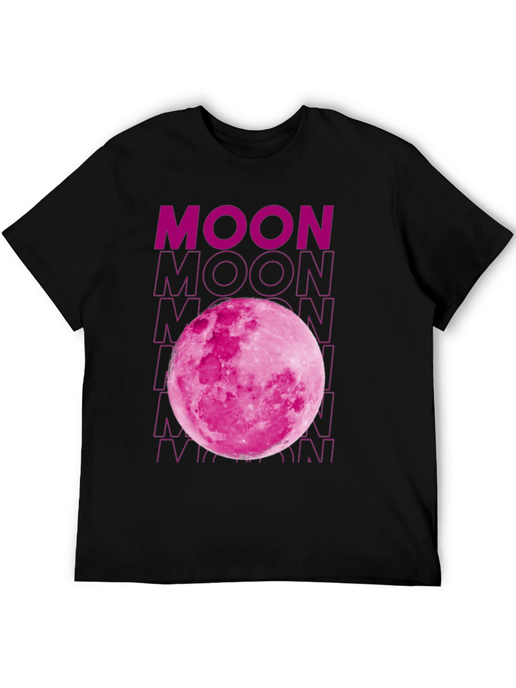 Pink Moon Graphic T-Shirt - Soft Cotton Blend