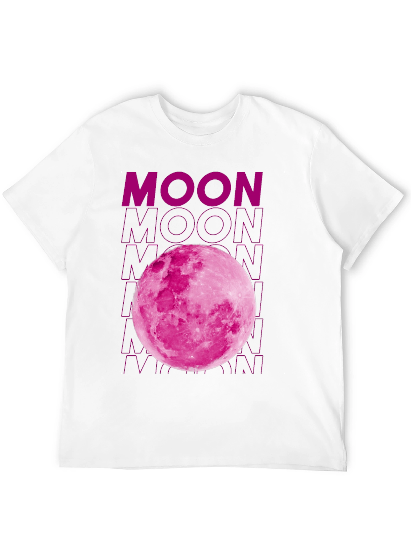 Pink Moon Graphic T-Shirt - Soft Cotton Blend