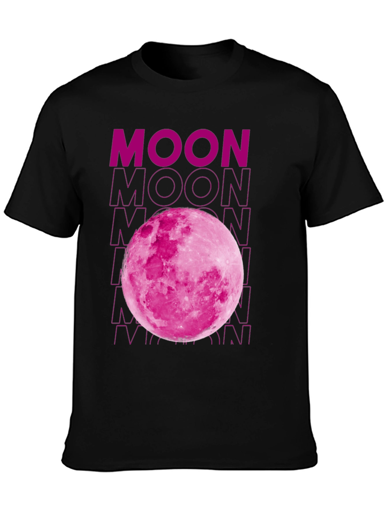 Pink Moon Graphic T-Shirt - Soft Cotton Blend