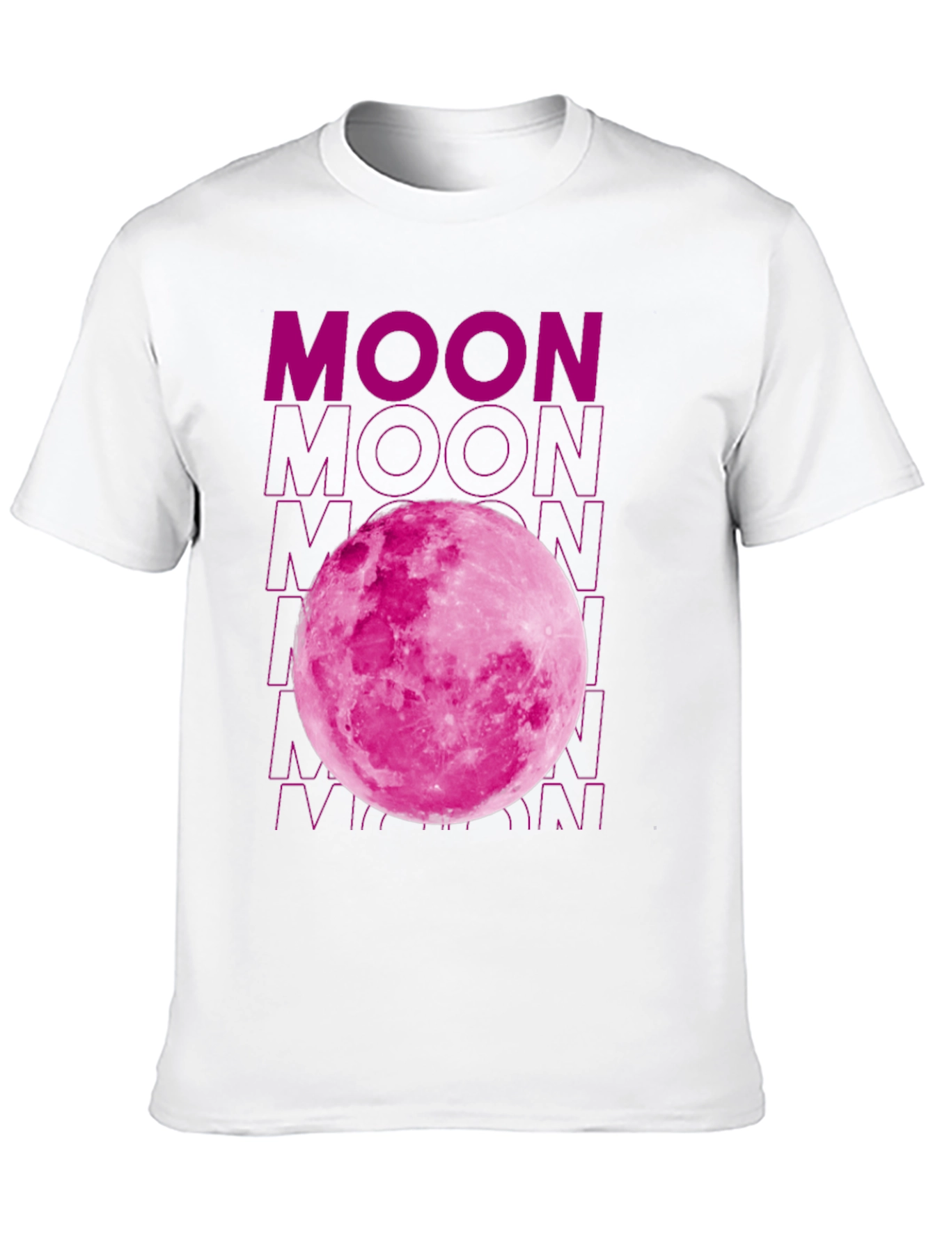 Pink Moon Graphic T-Shirt - Soft Cotton Blend