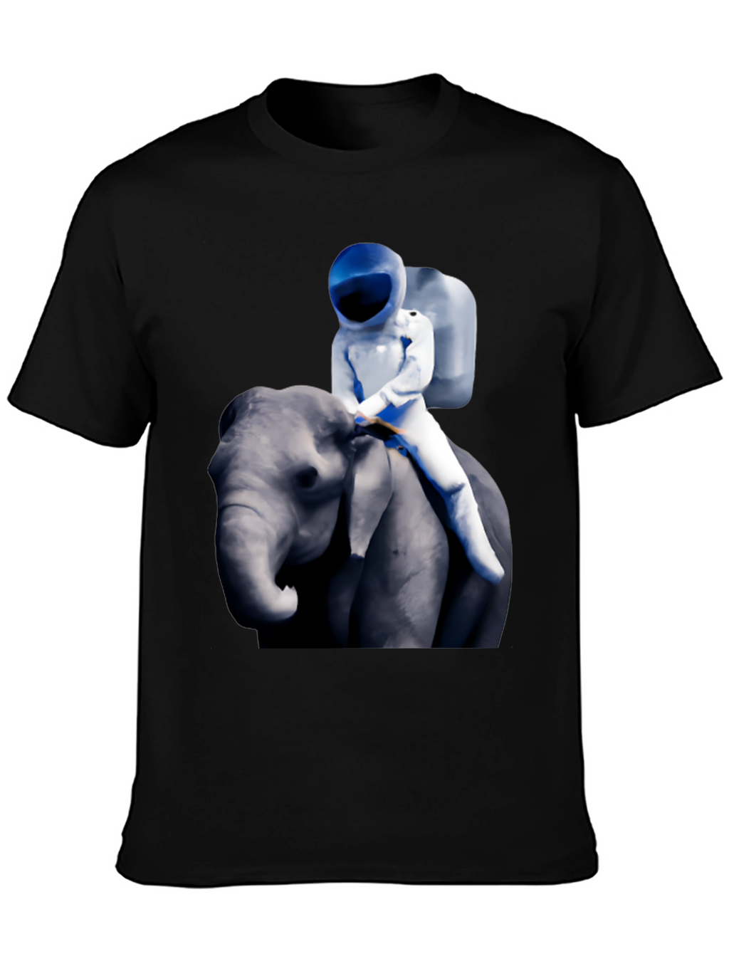Astronaut Riding Elephant Graphic T-Shirt