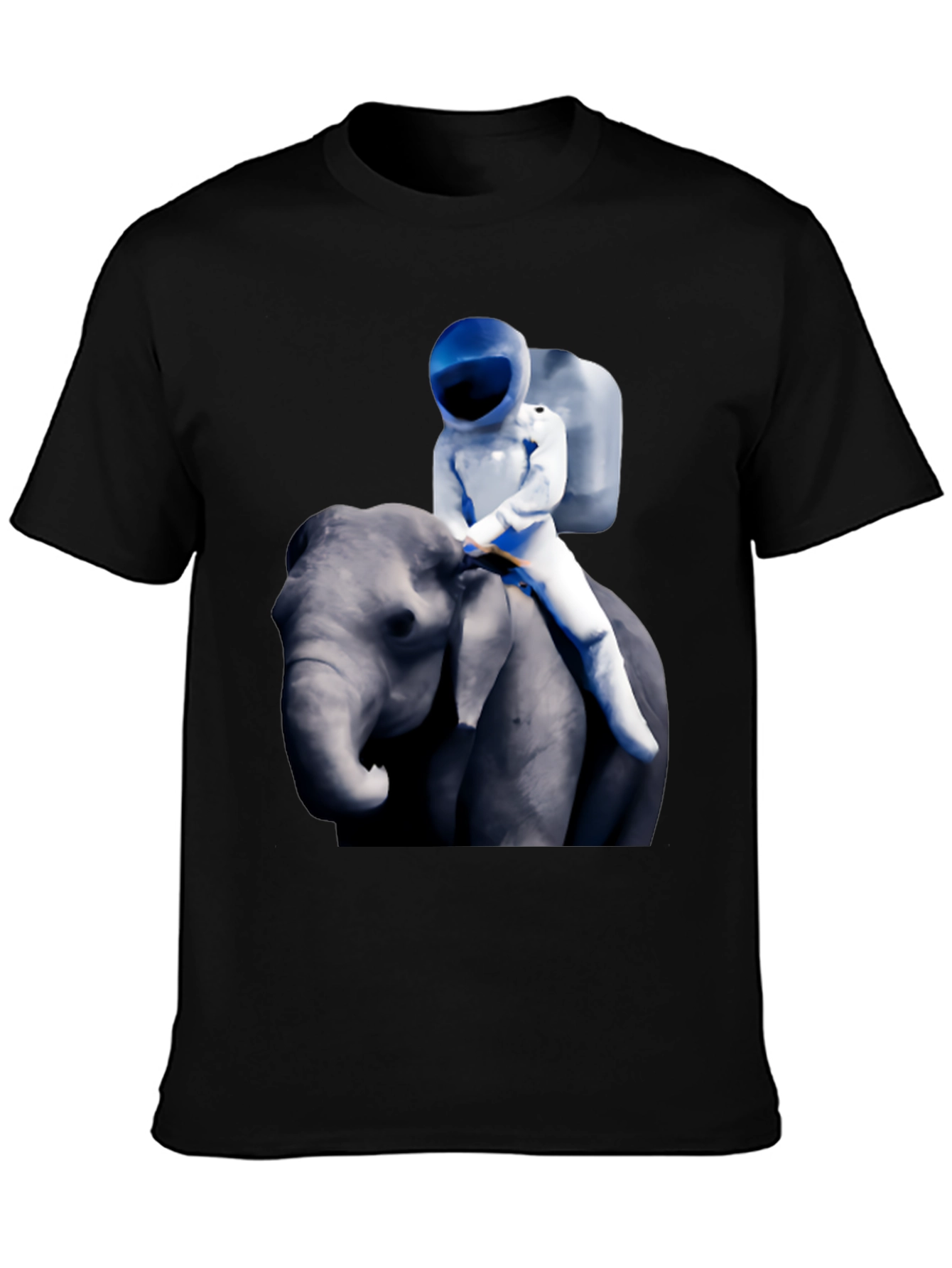 Astronaut Riding Elephant Graphic T-Shirt