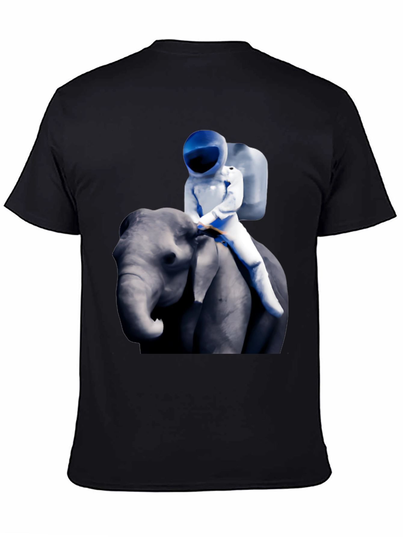 Astronaut Riding Elephant Graphic T-Shirt